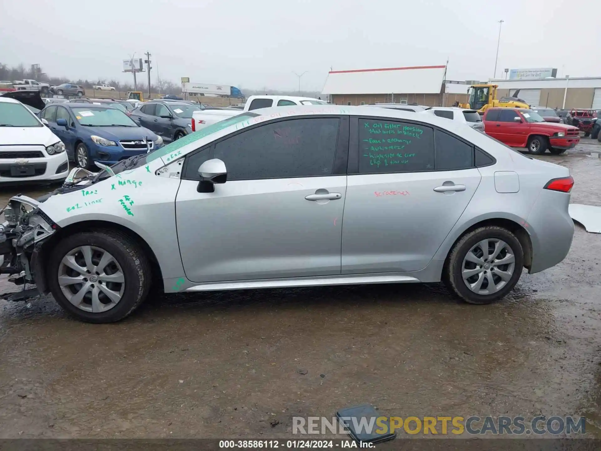 15 Photograph of a damaged car 5YFEPMAE2MP206693 TOYOTA COROLLA 2021