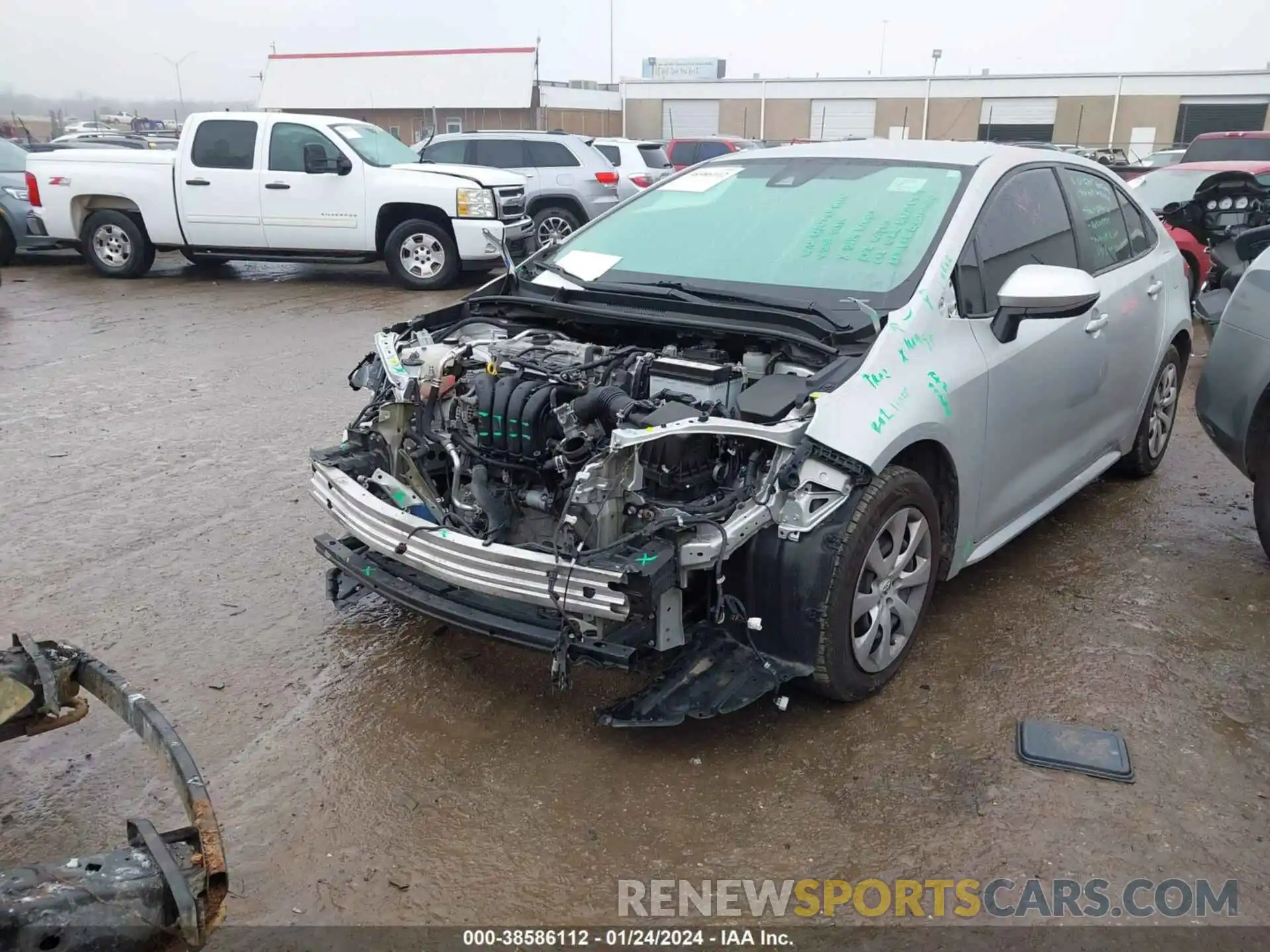 6 Photograph of a damaged car 5YFEPMAE2MP206693 TOYOTA COROLLA 2021