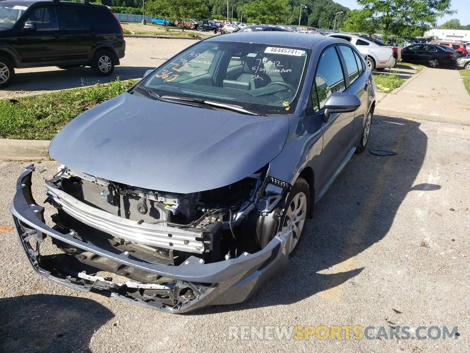 2 Photograph of a damaged car 5YFEPMAE2MP207469 TOYOTA COROLLA 2021