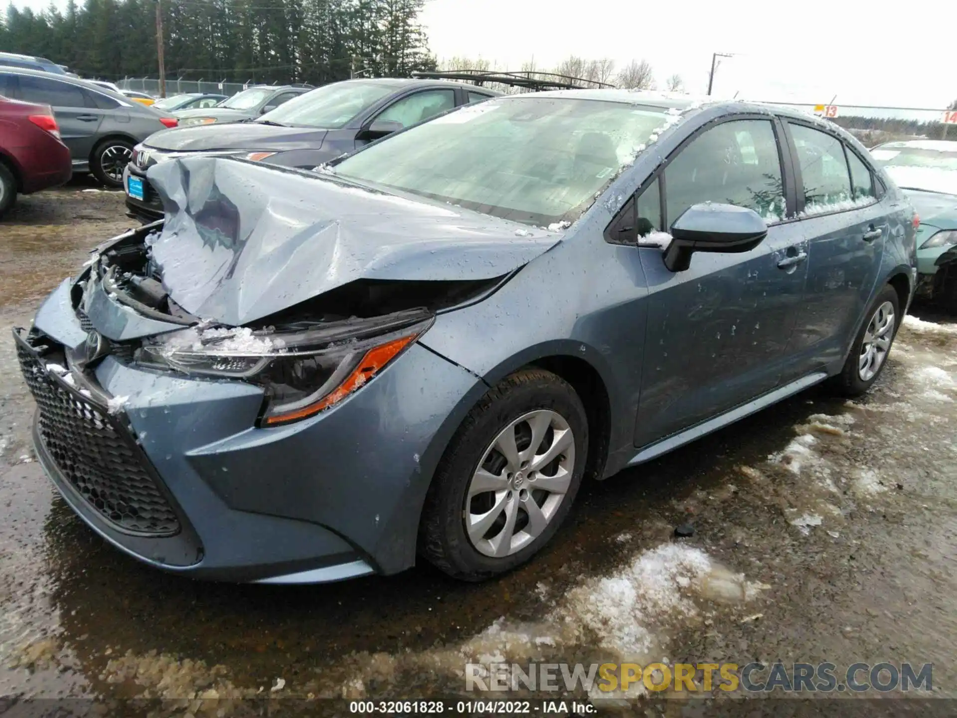 2 Photograph of a damaged car 5YFEPMAE2MP208590 TOYOTA COROLLA 2021