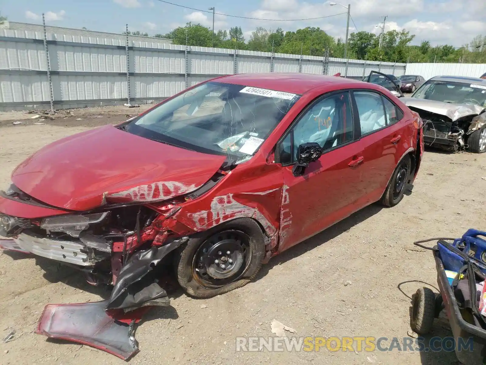 2 Photograph of a damaged car 5YFEPMAE2MP208802 TOYOTA COROLLA 2021