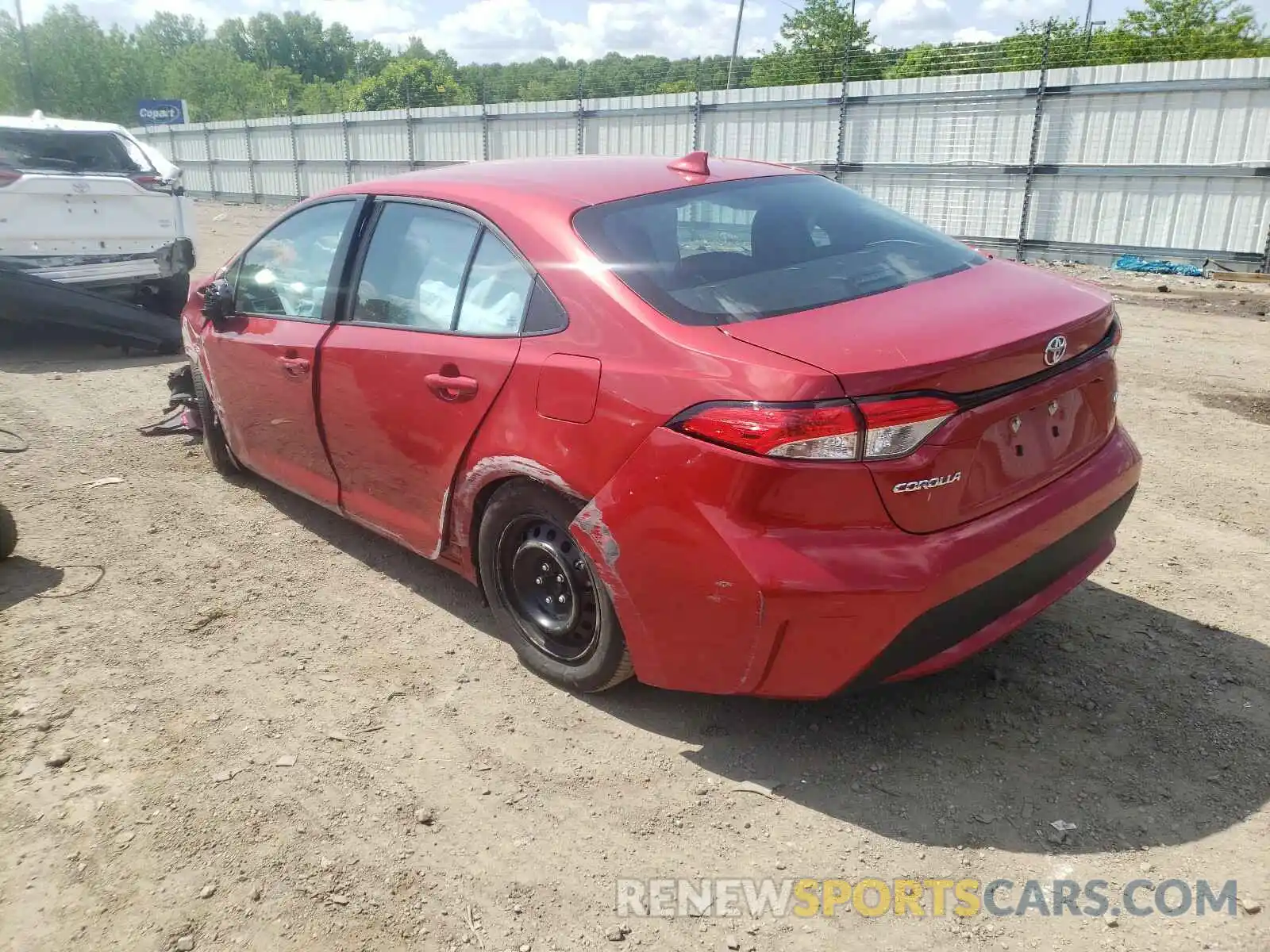 3 Photograph of a damaged car 5YFEPMAE2MP208802 TOYOTA COROLLA 2021