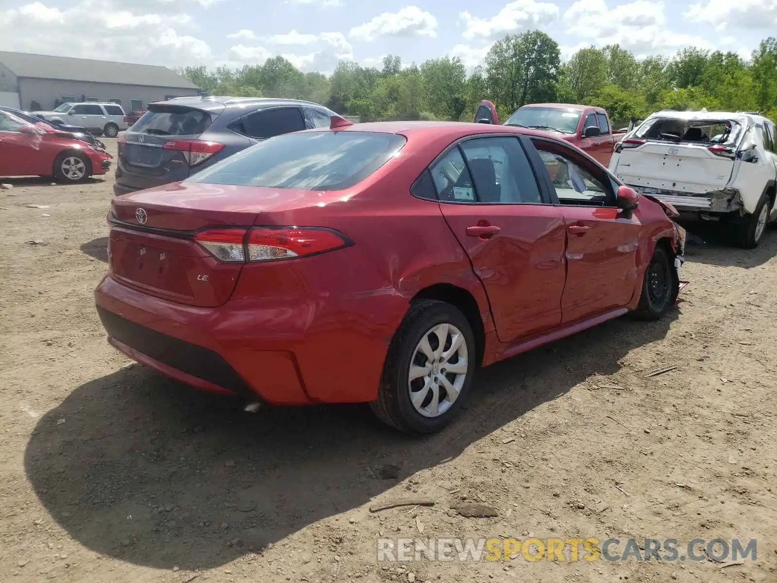 4 Photograph of a damaged car 5YFEPMAE2MP208802 TOYOTA COROLLA 2021