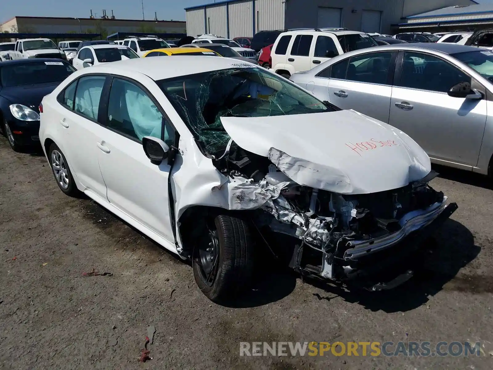 1 Photograph of a damaged car 5YFEPMAE2MP209500 TOYOTA COROLLA 2021