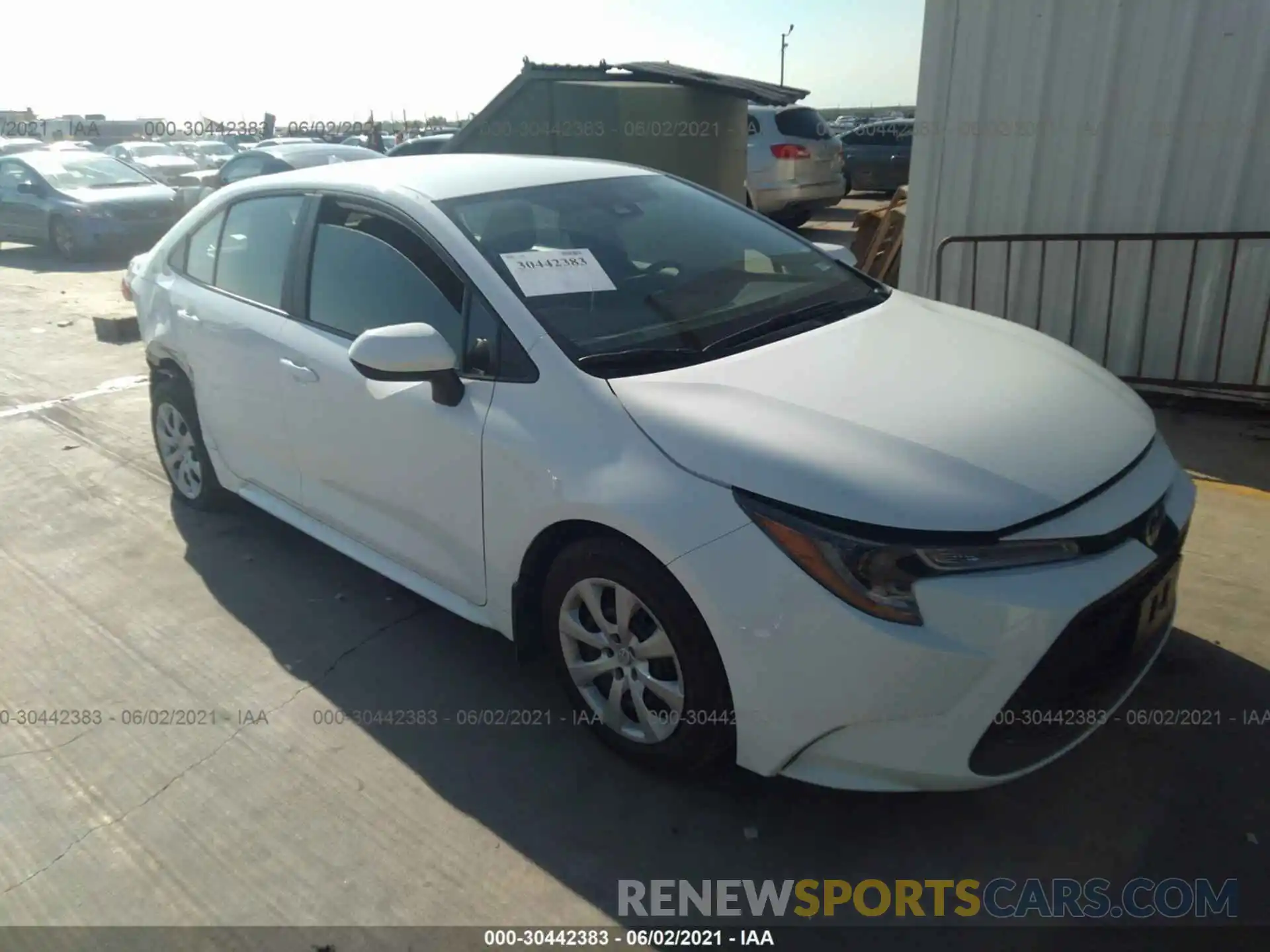 1 Photograph of a damaged car 5YFEPMAE2MP210422 TOYOTA COROLLA 2021