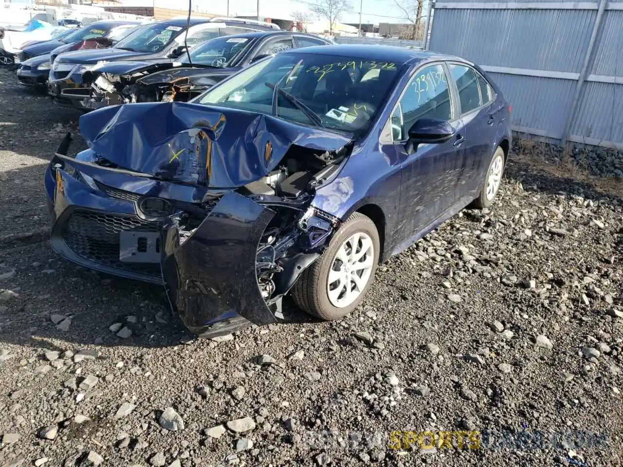 2 Photograph of a damaged car 5YFEPMAE2MP210985 TOYOTA COROLLA 2021