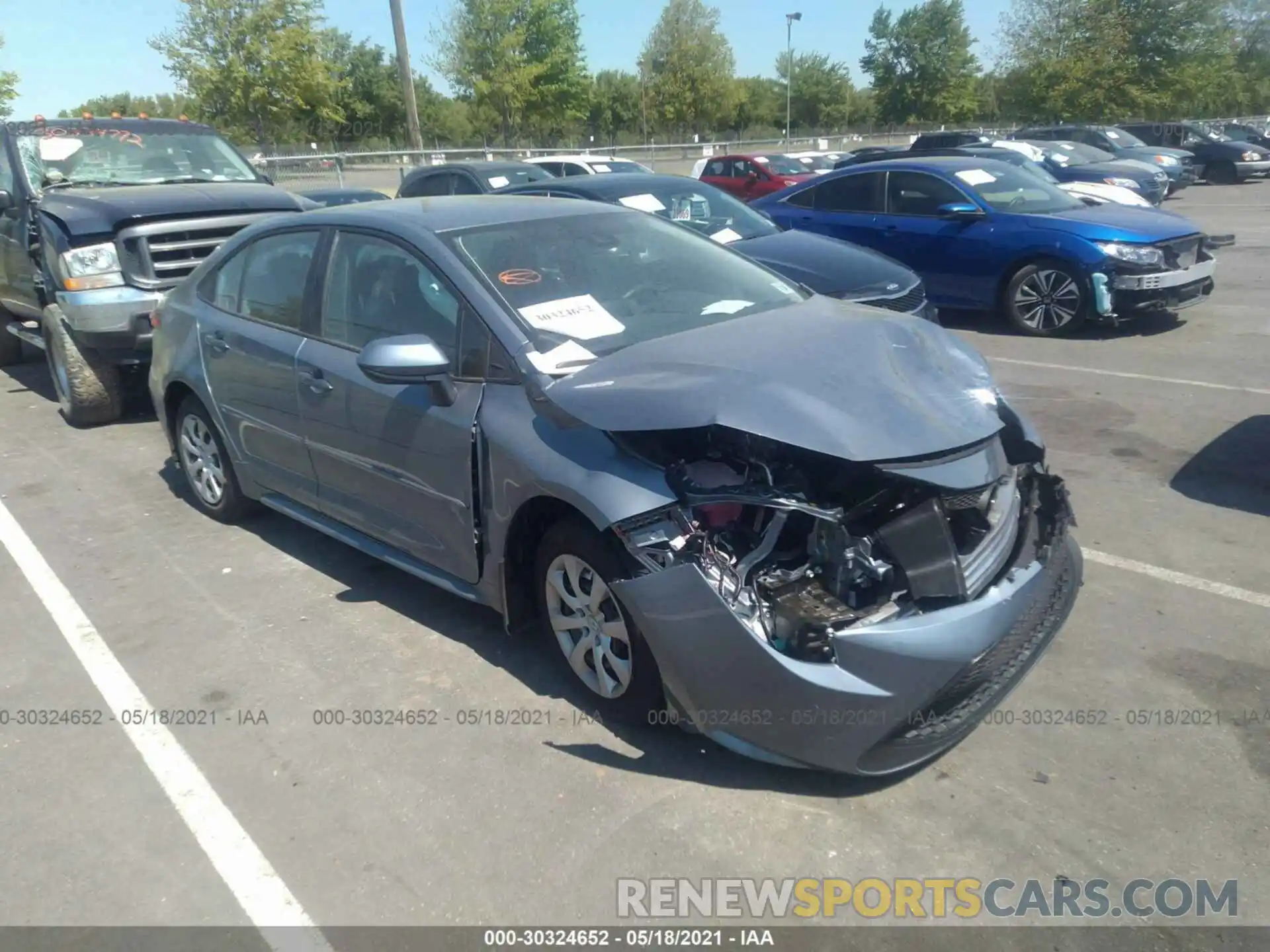 1 Photograph of a damaged car 5YFEPMAE2MP212302 TOYOTA COROLLA 2021