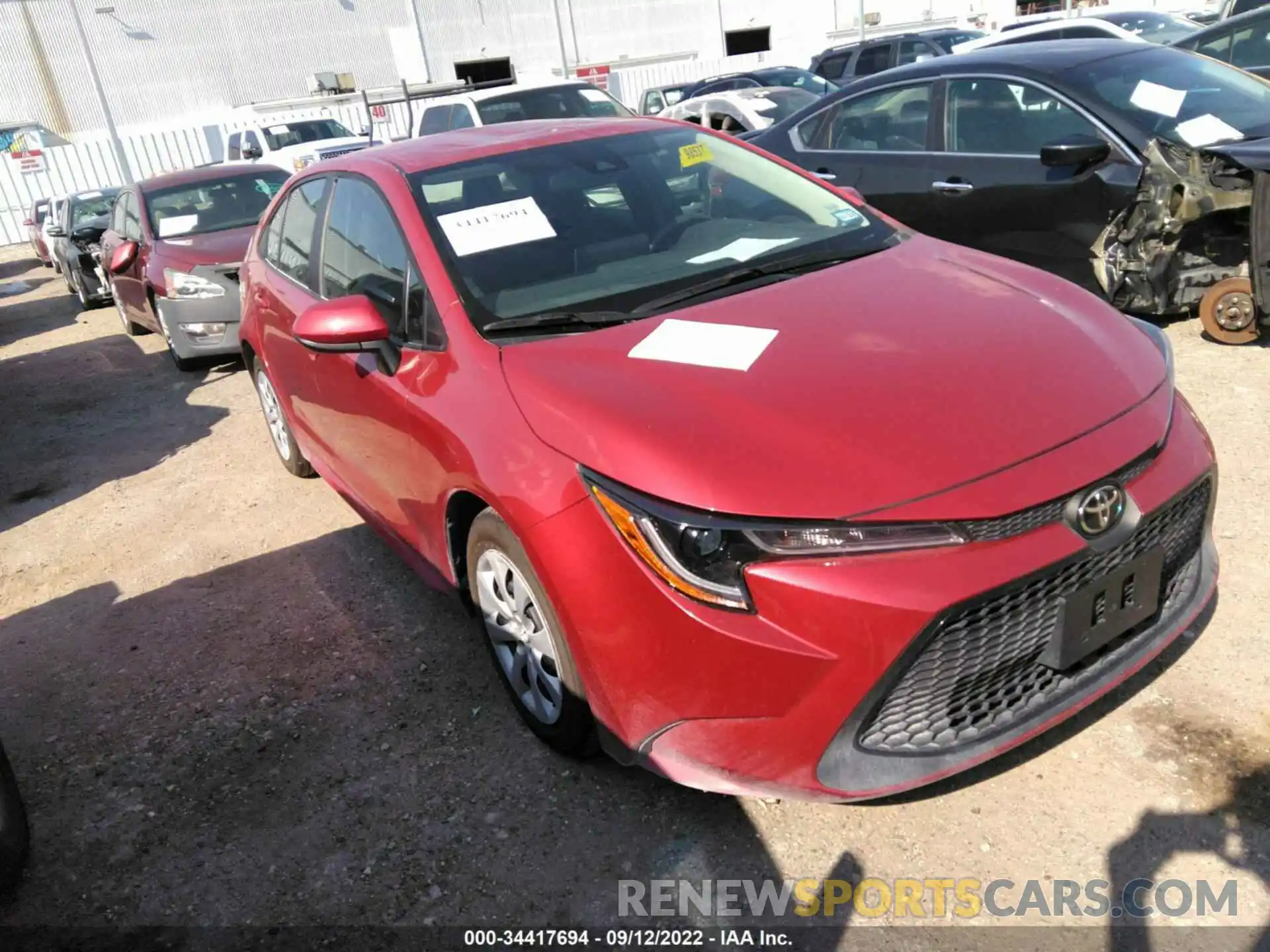 1 Photograph of a damaged car 5YFEPMAE2MP213188 TOYOTA COROLLA 2021