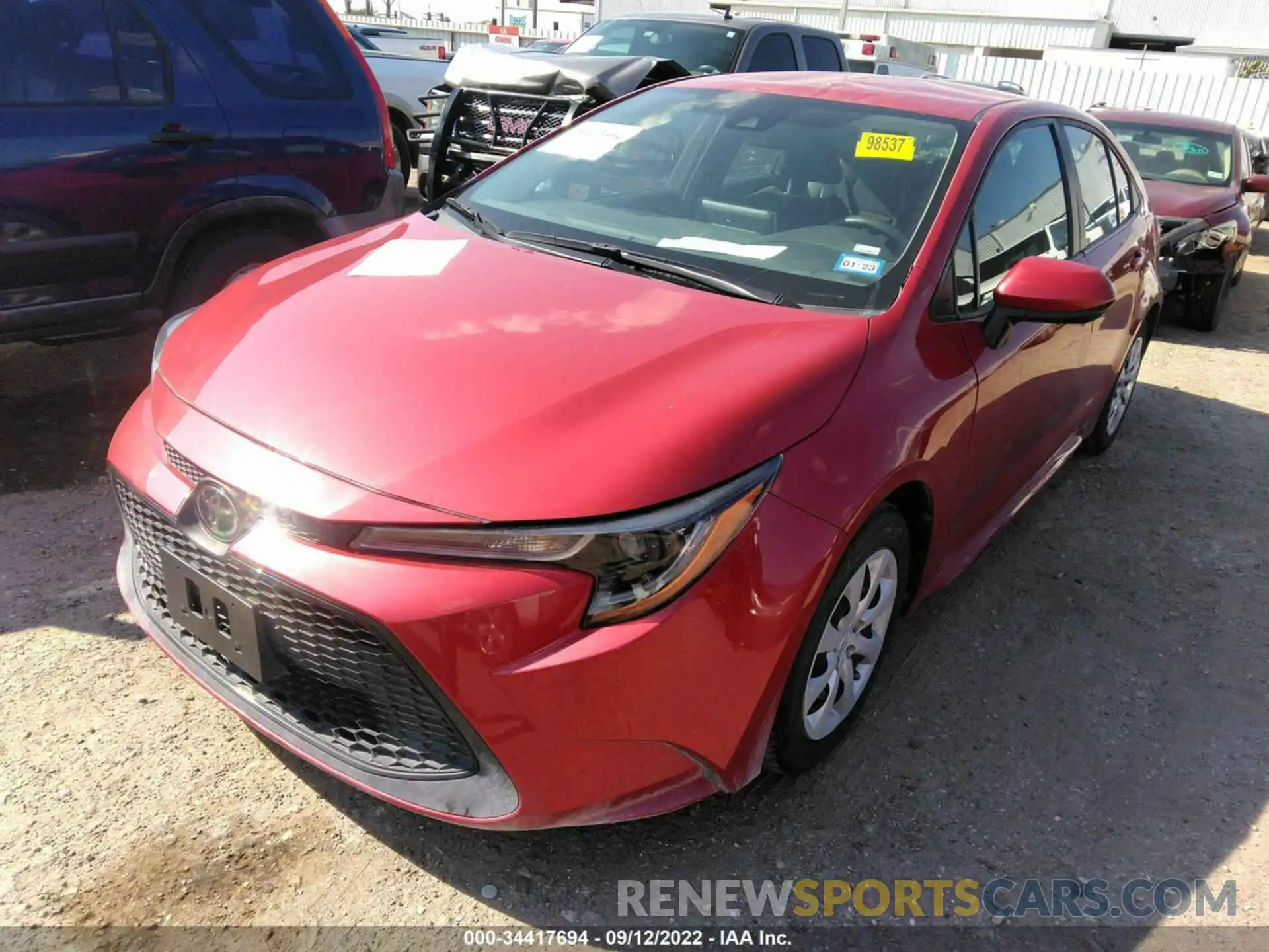 2 Photograph of a damaged car 5YFEPMAE2MP213188 TOYOTA COROLLA 2021