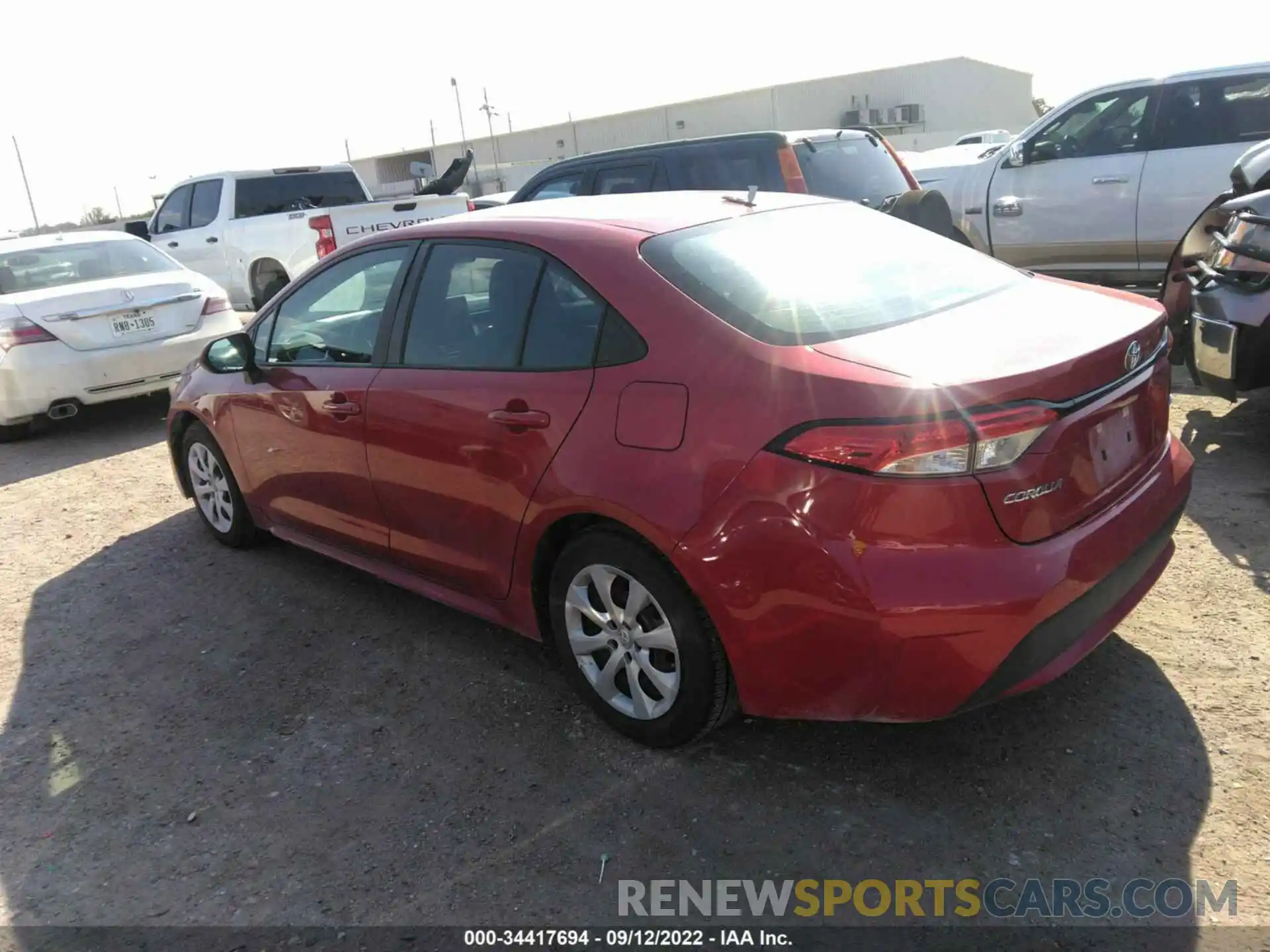 3 Photograph of a damaged car 5YFEPMAE2MP213188 TOYOTA COROLLA 2021