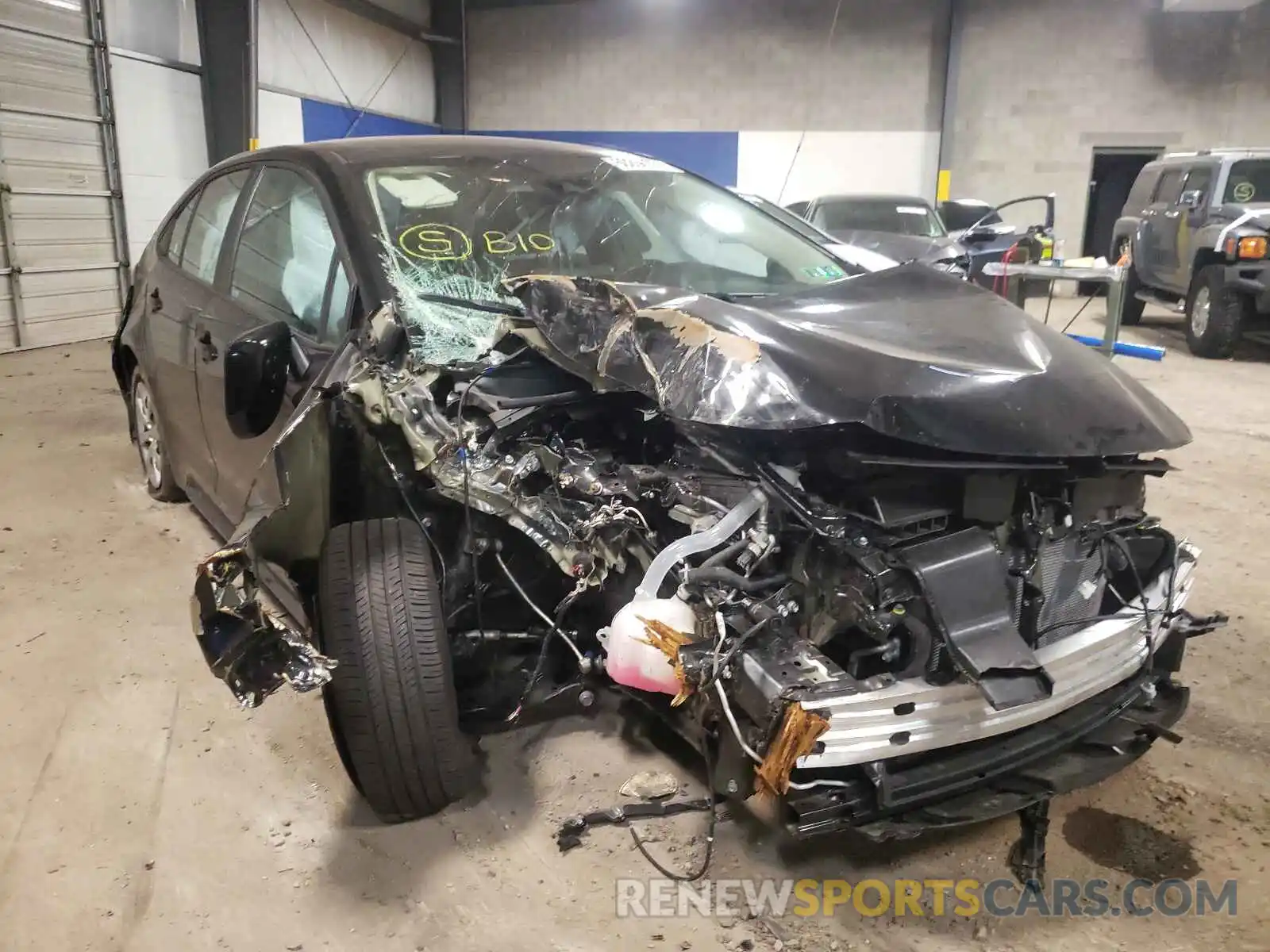 1 Photograph of a damaged car 5YFEPMAE2MP213868 TOYOTA COROLLA 2021