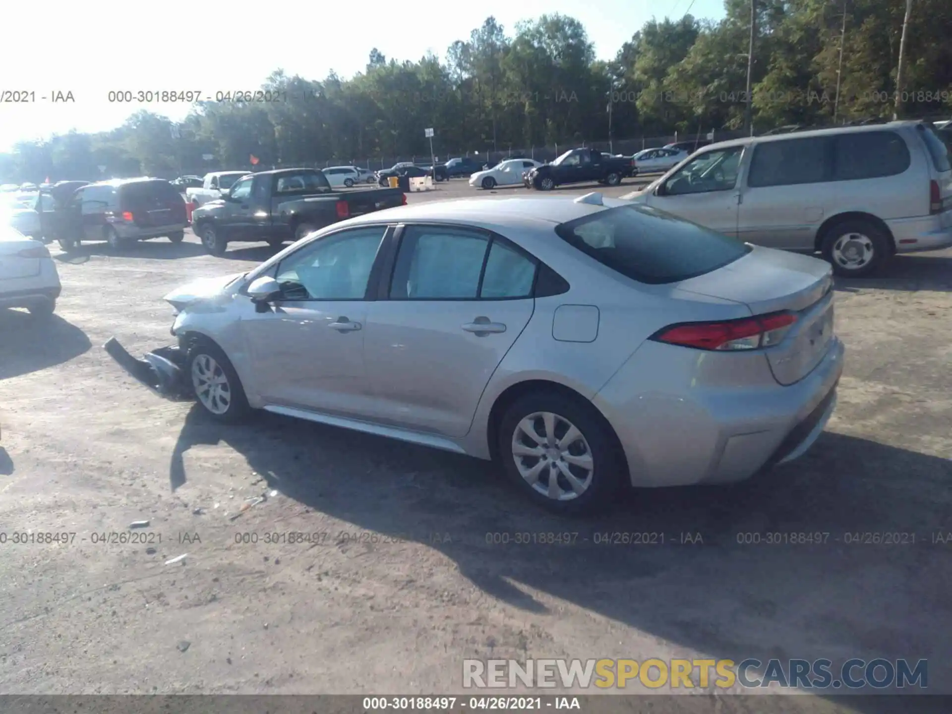 3 Photograph of a damaged car 5YFEPMAE2MP214017 TOYOTA COROLLA 2021