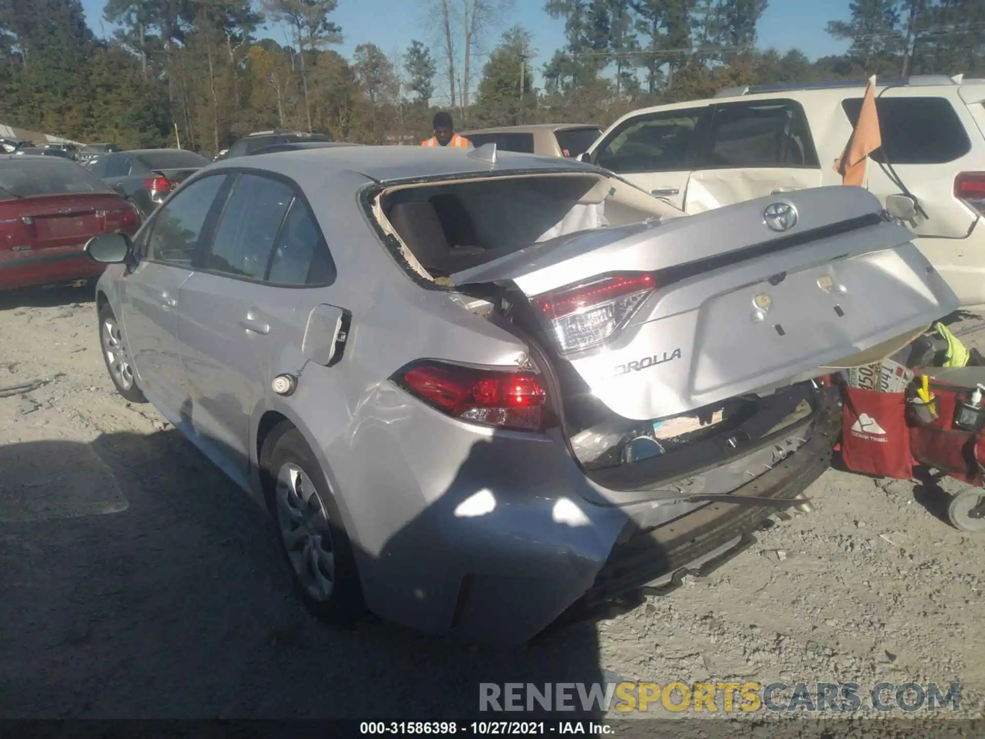 3 Photograph of a damaged car 5YFEPMAE2MP214082 TOYOTA COROLLA 2021