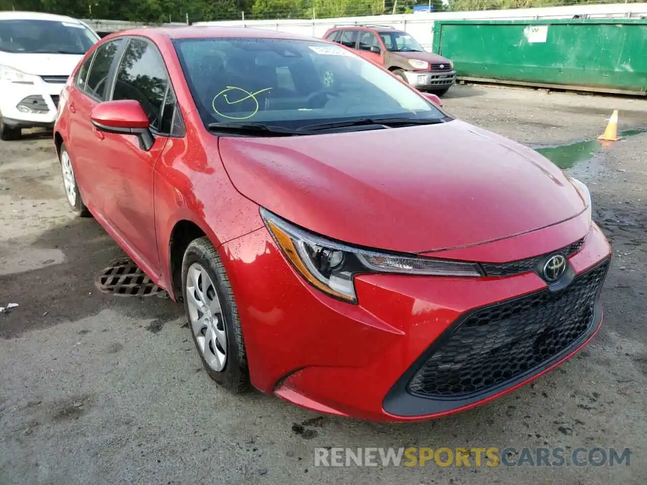 1 Photograph of a damaged car 5YFEPMAE2MP215068 TOYOTA COROLLA 2021