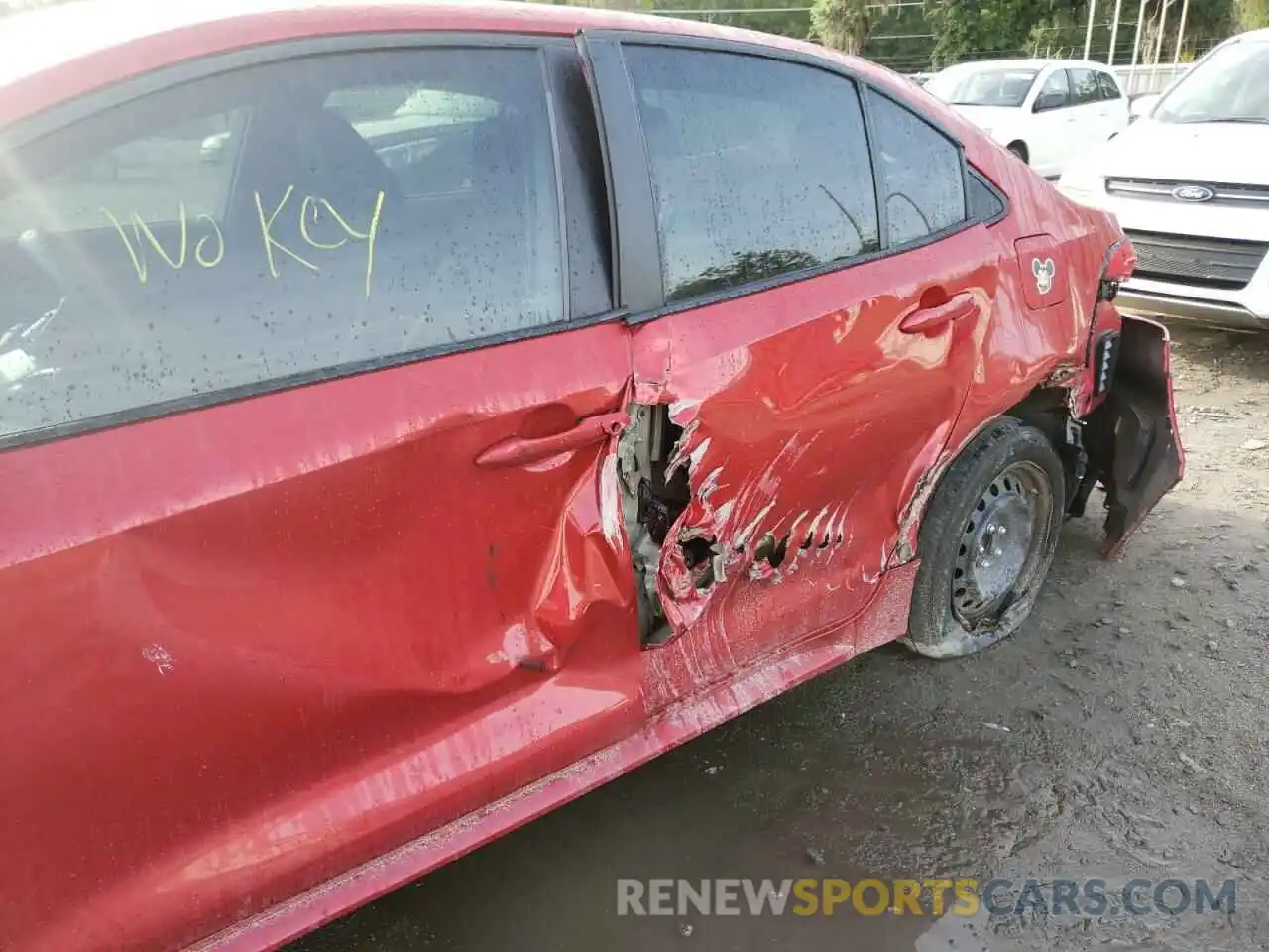 9 Photograph of a damaged car 5YFEPMAE2MP215068 TOYOTA COROLLA 2021