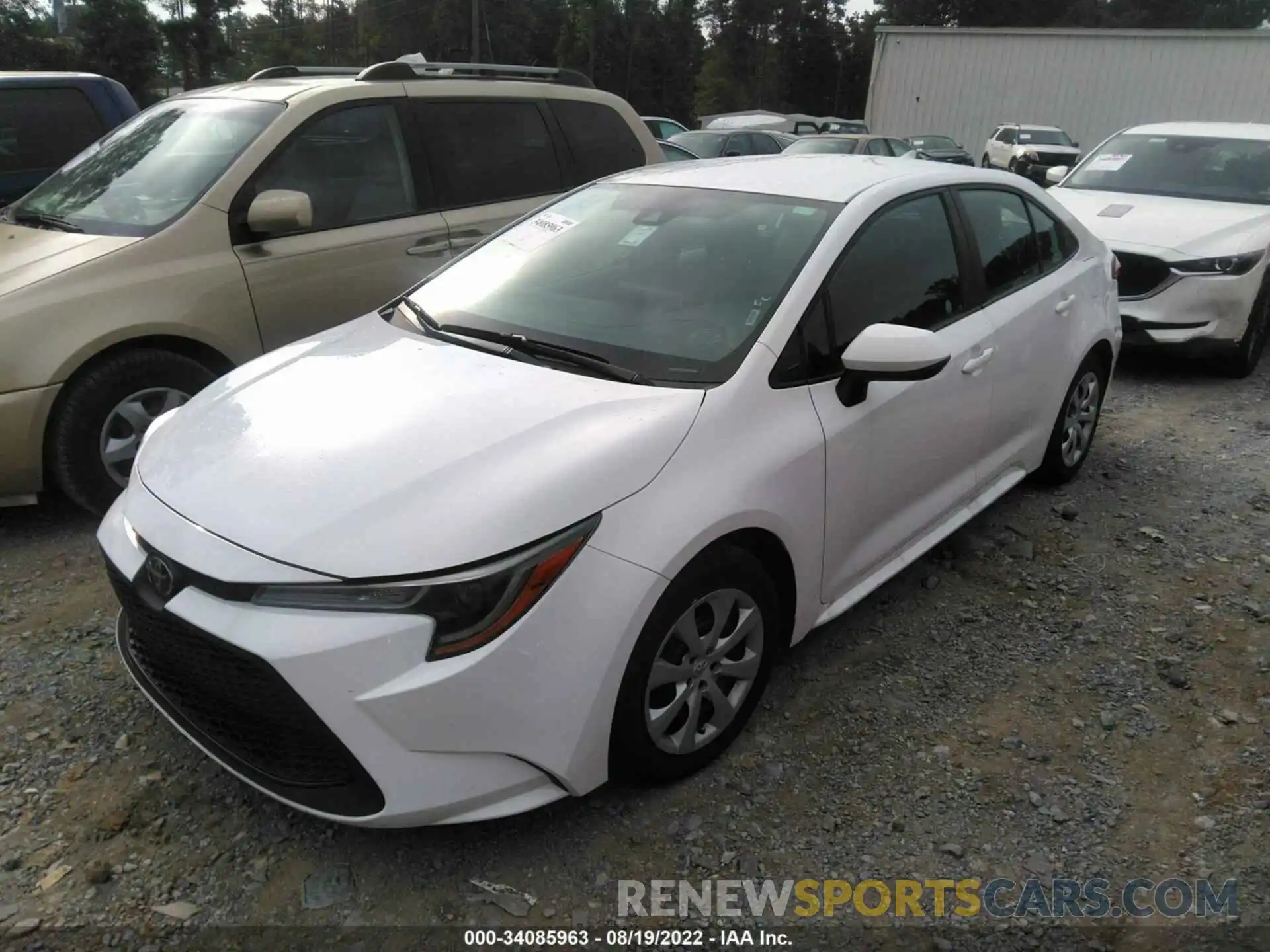 2 Photograph of a damaged car 5YFEPMAE2MP217225 TOYOTA COROLLA 2021