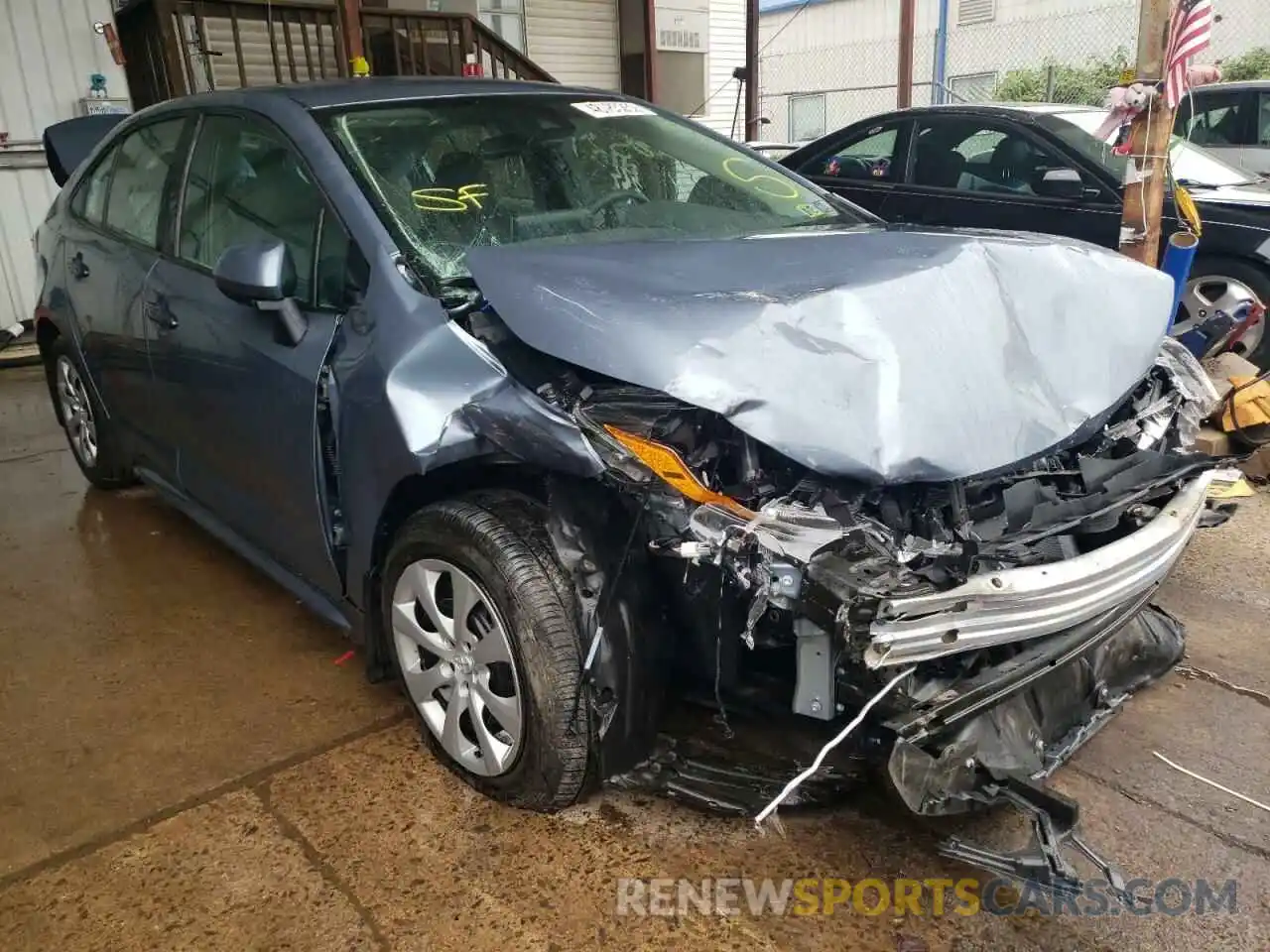 1 Photograph of a damaged car 5YFEPMAE2MP217371 TOYOTA COROLLA 2021