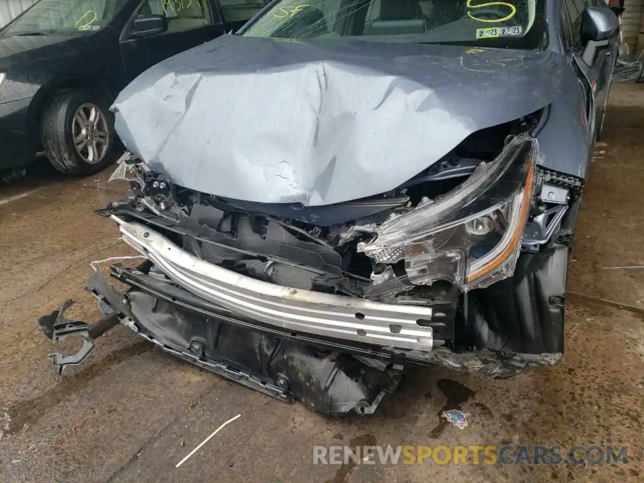 9 Photograph of a damaged car 5YFEPMAE2MP217371 TOYOTA COROLLA 2021