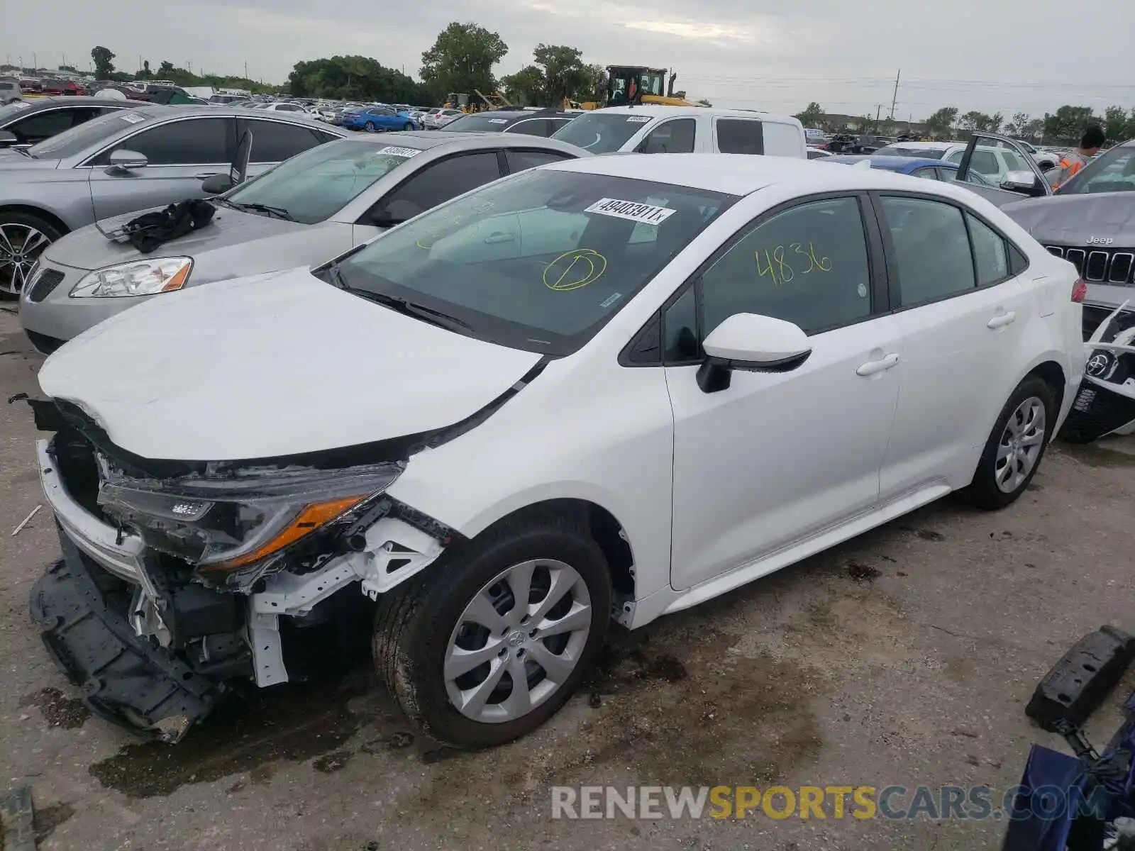 2 Photograph of a damaged car 5YFEPMAE2MP220044 TOYOTA COROLLA 2021