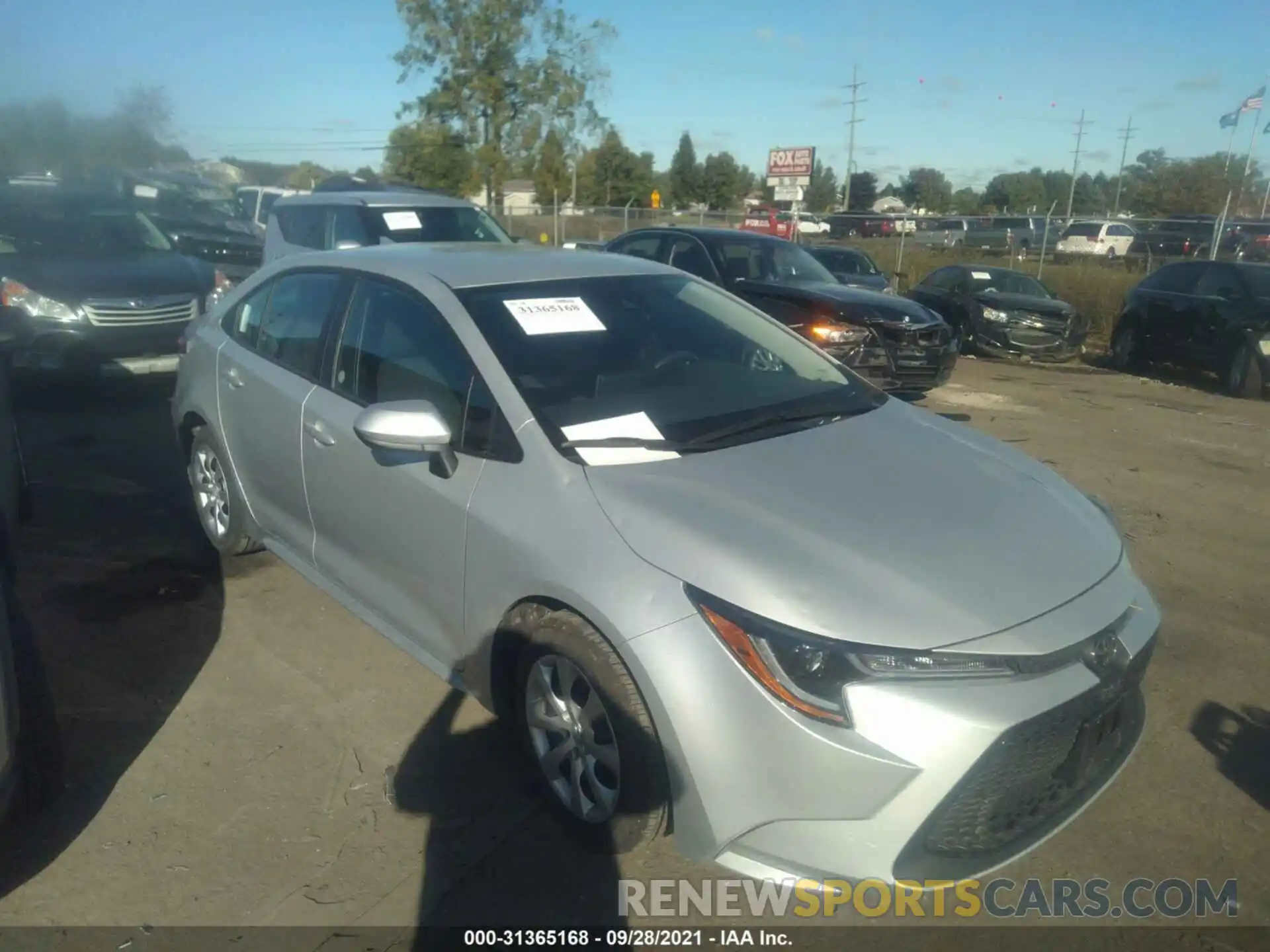 1 Photograph of a damaged car 5YFEPMAE2MP221288 TOYOTA COROLLA 2021