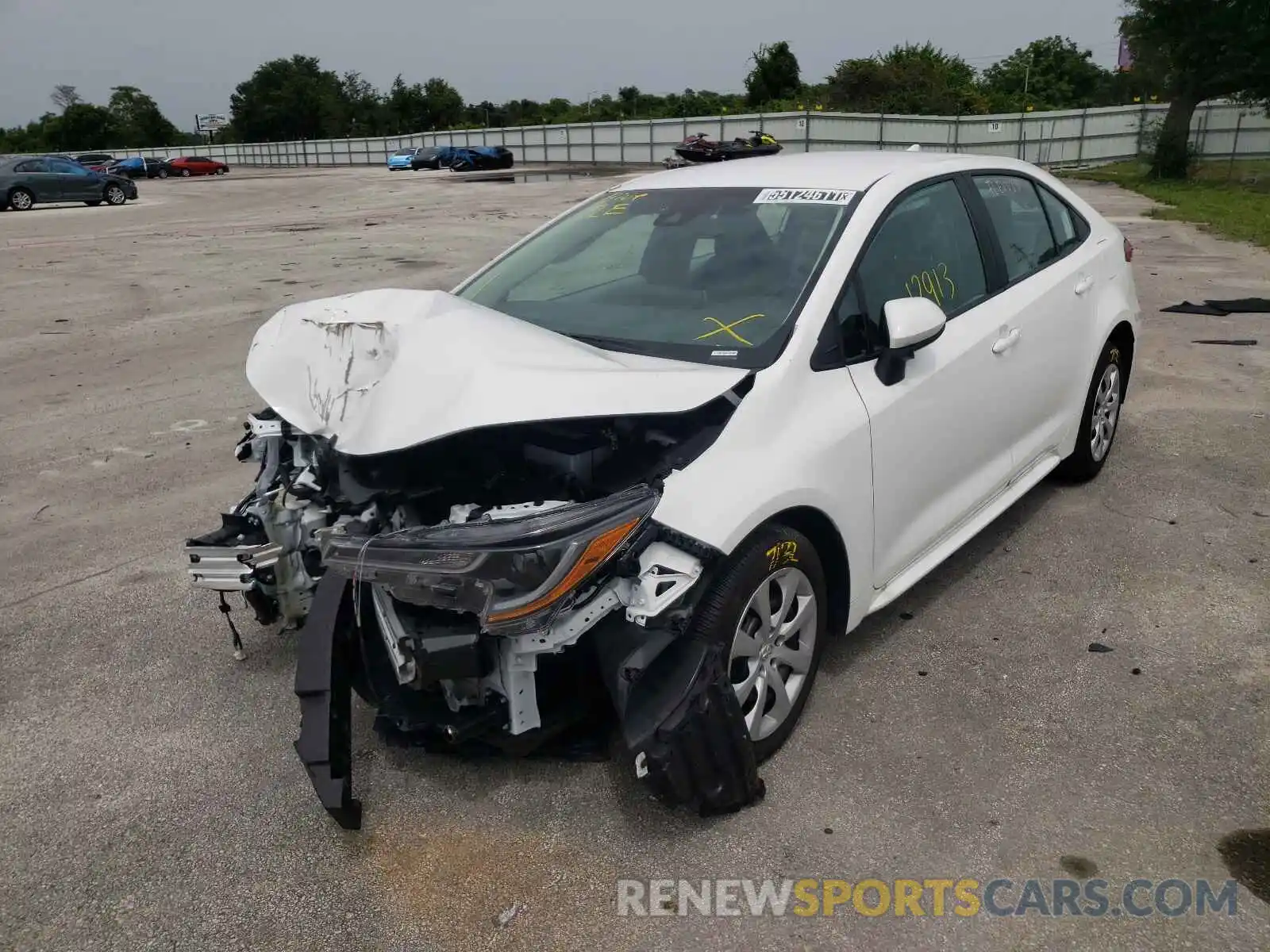 2 Photograph of a damaged car 5YFEPMAE2MP221985 TOYOTA COROLLA 2021