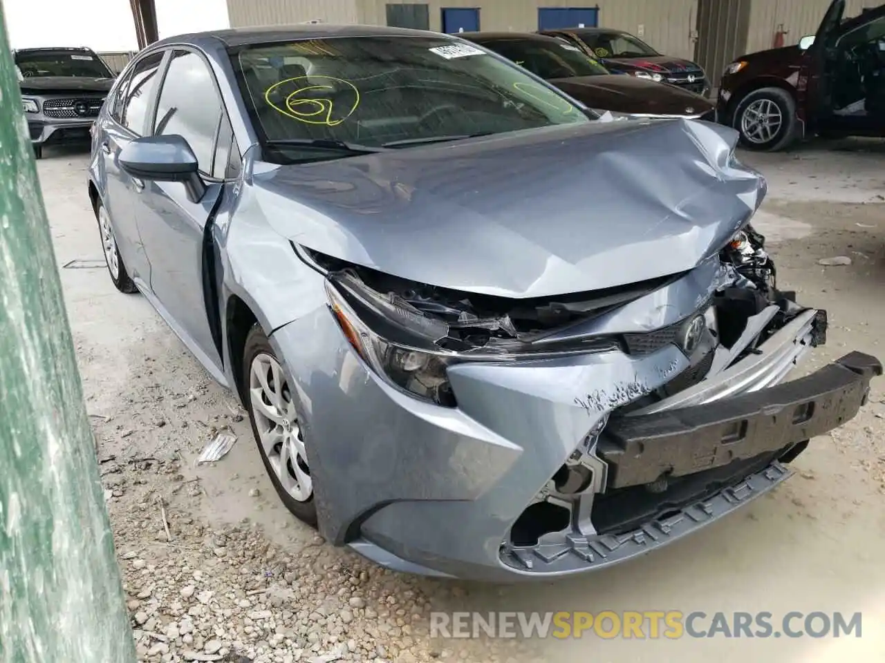 1 Photograph of a damaged car 5YFEPMAE2MP223218 TOYOTA COROLLA 2021