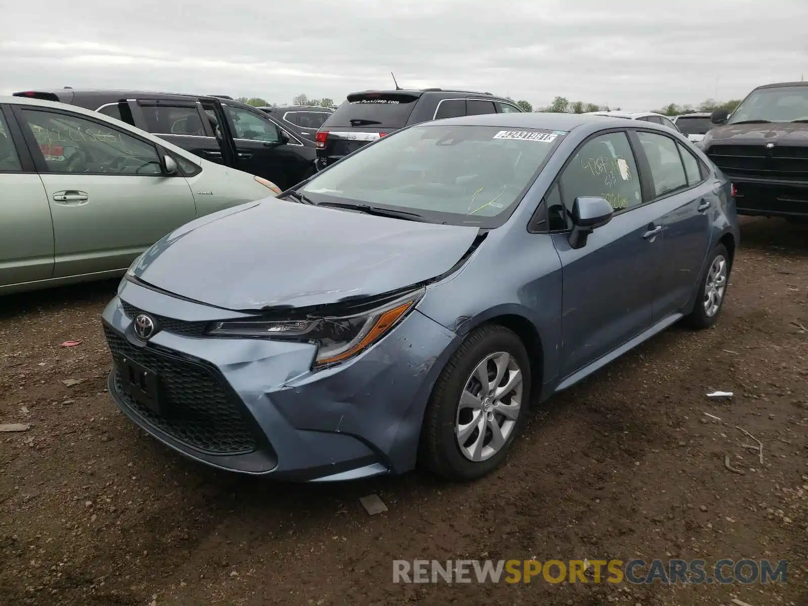 2 Photograph of a damaged car 5YFEPMAE2MP223459 TOYOTA COROLLA 2021