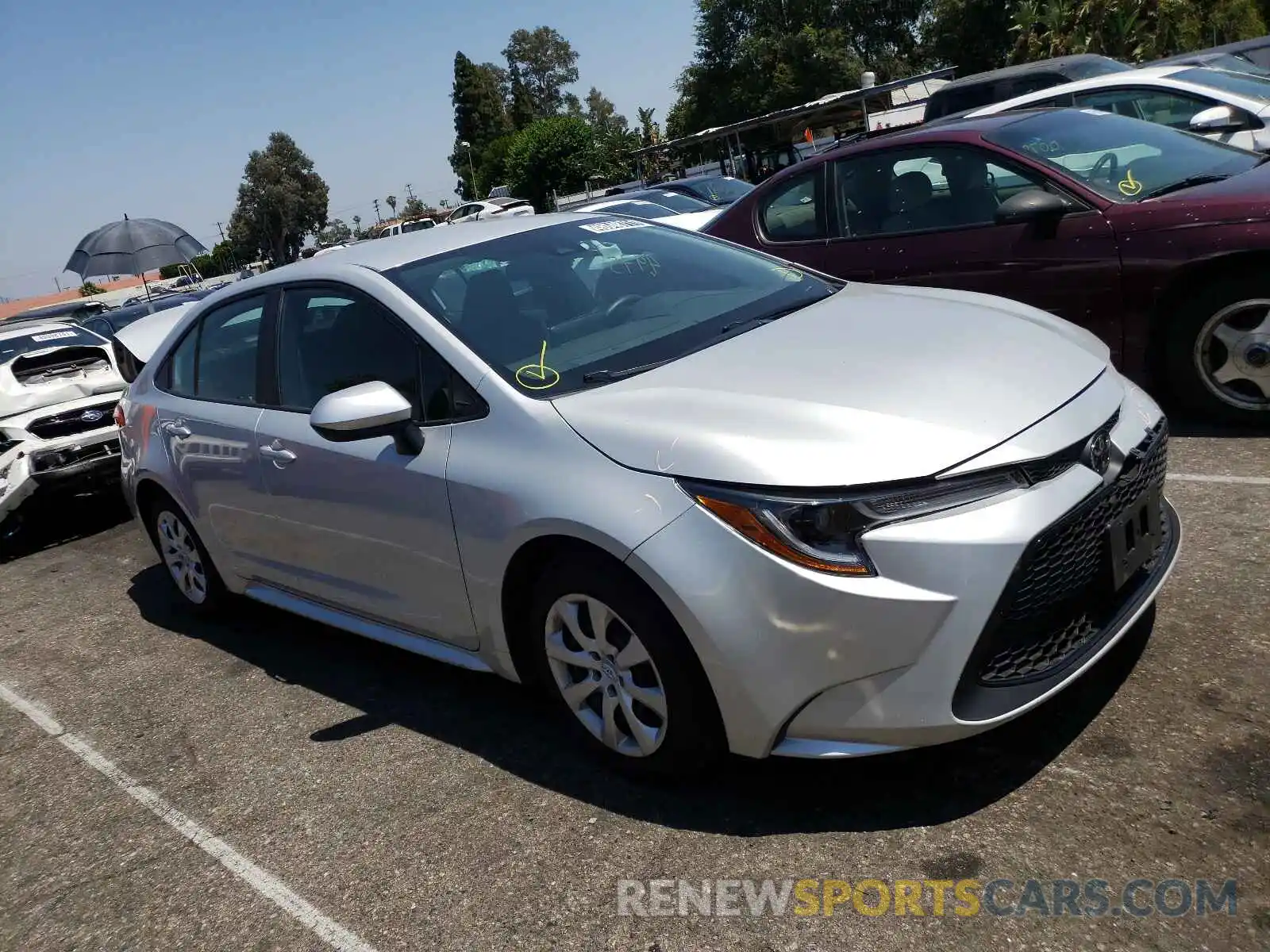 1 Photograph of a damaged car 5YFEPMAE2MP224627 TOYOTA COROLLA 2021