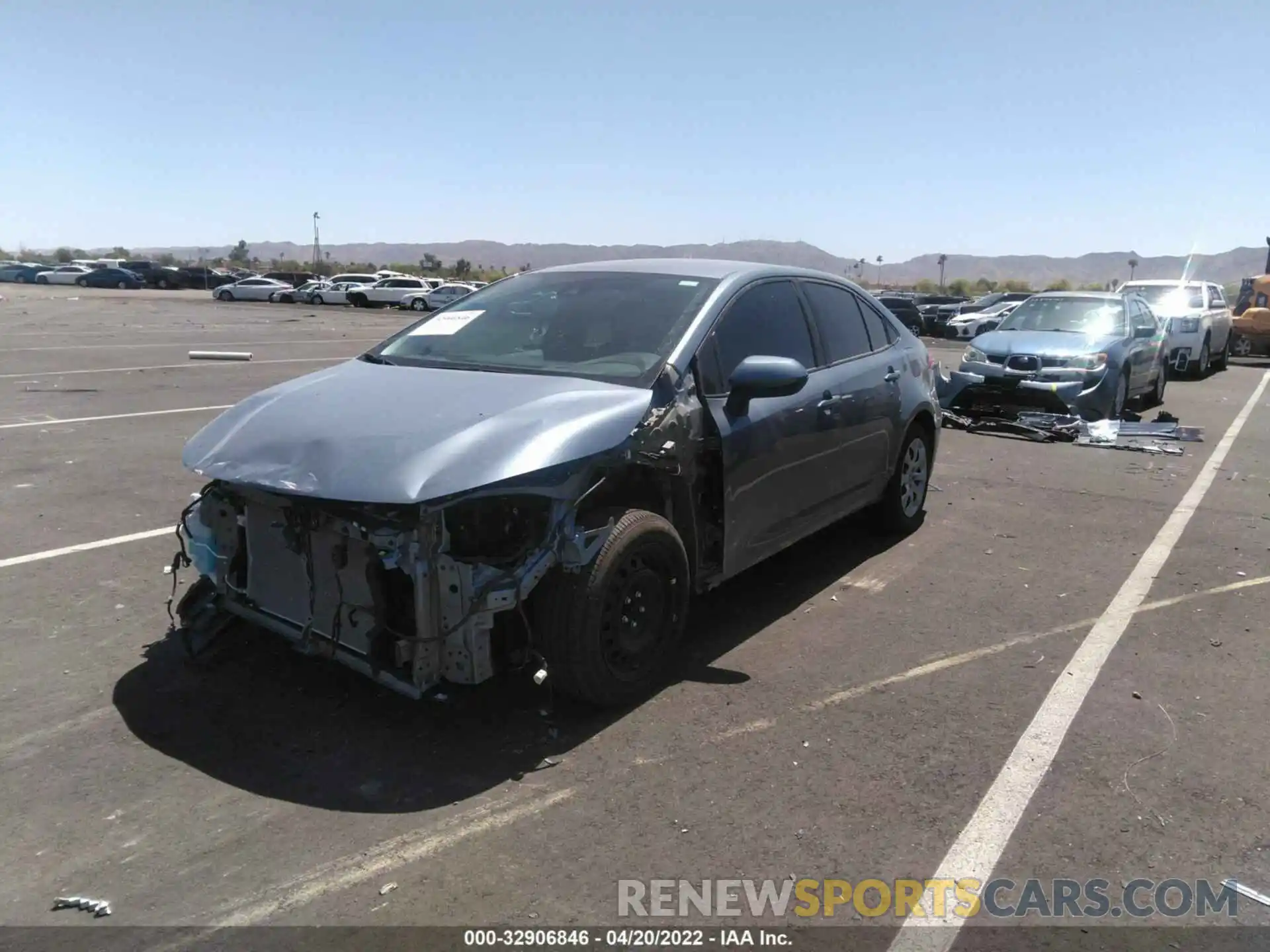 2 Photograph of a damaged car 5YFEPMAE2MP225485 TOYOTA COROLLA 2021