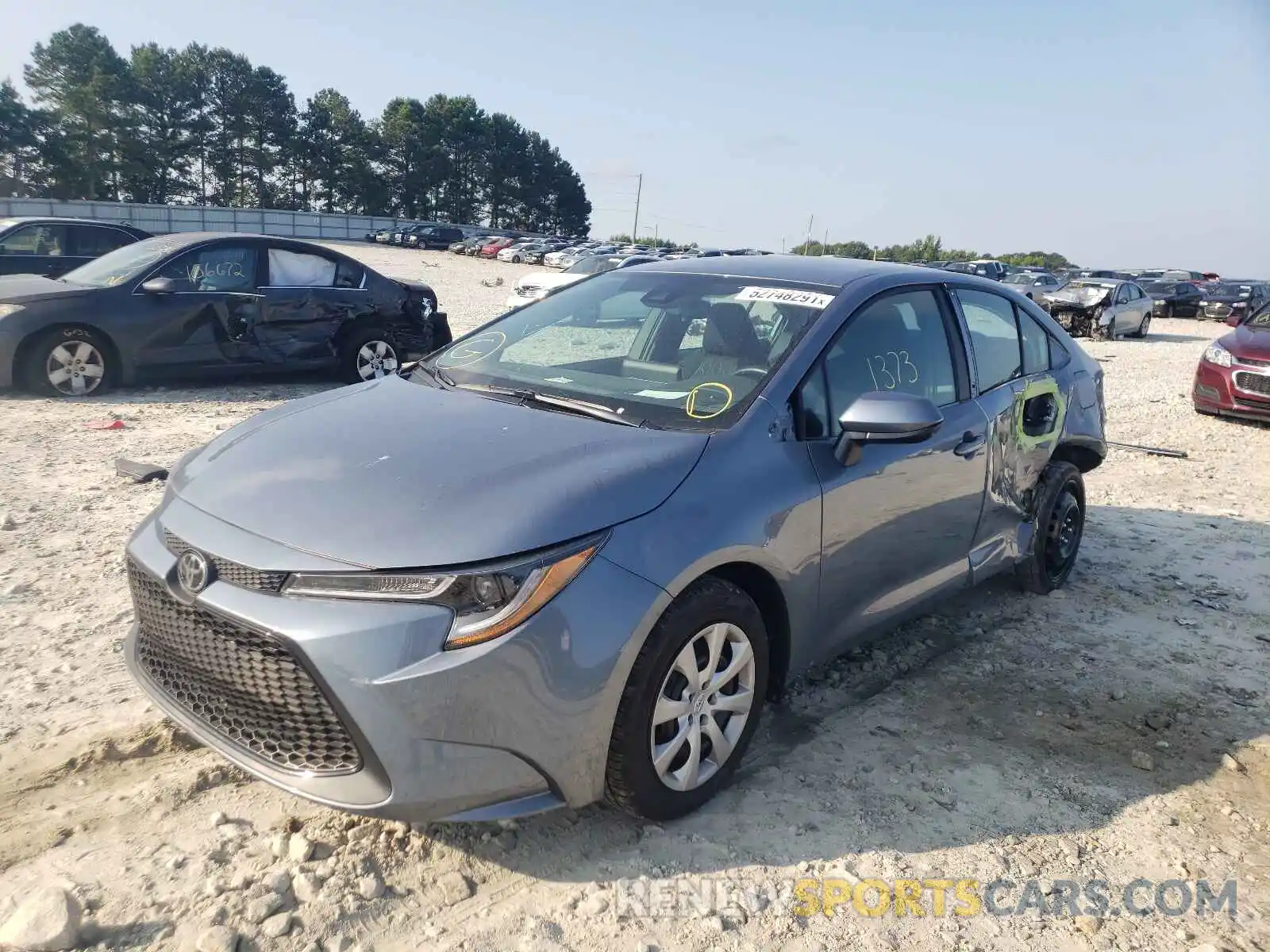 2 Photograph of a damaged car 5YFEPMAE2MP227074 TOYOTA COROLLA 2021