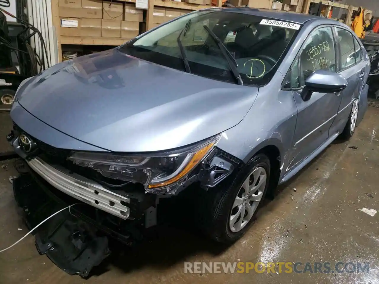 2 Photograph of a damaged car 5YFEPMAE2MP228175 TOYOTA COROLLA 2021