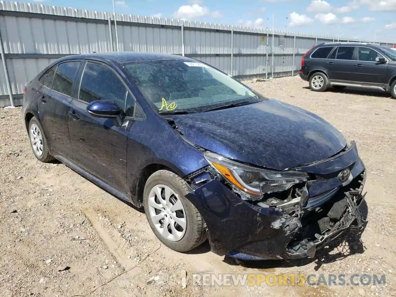 1 Photograph of a damaged car 5YFEPMAE2MP229102 TOYOTA COROLLA 2021