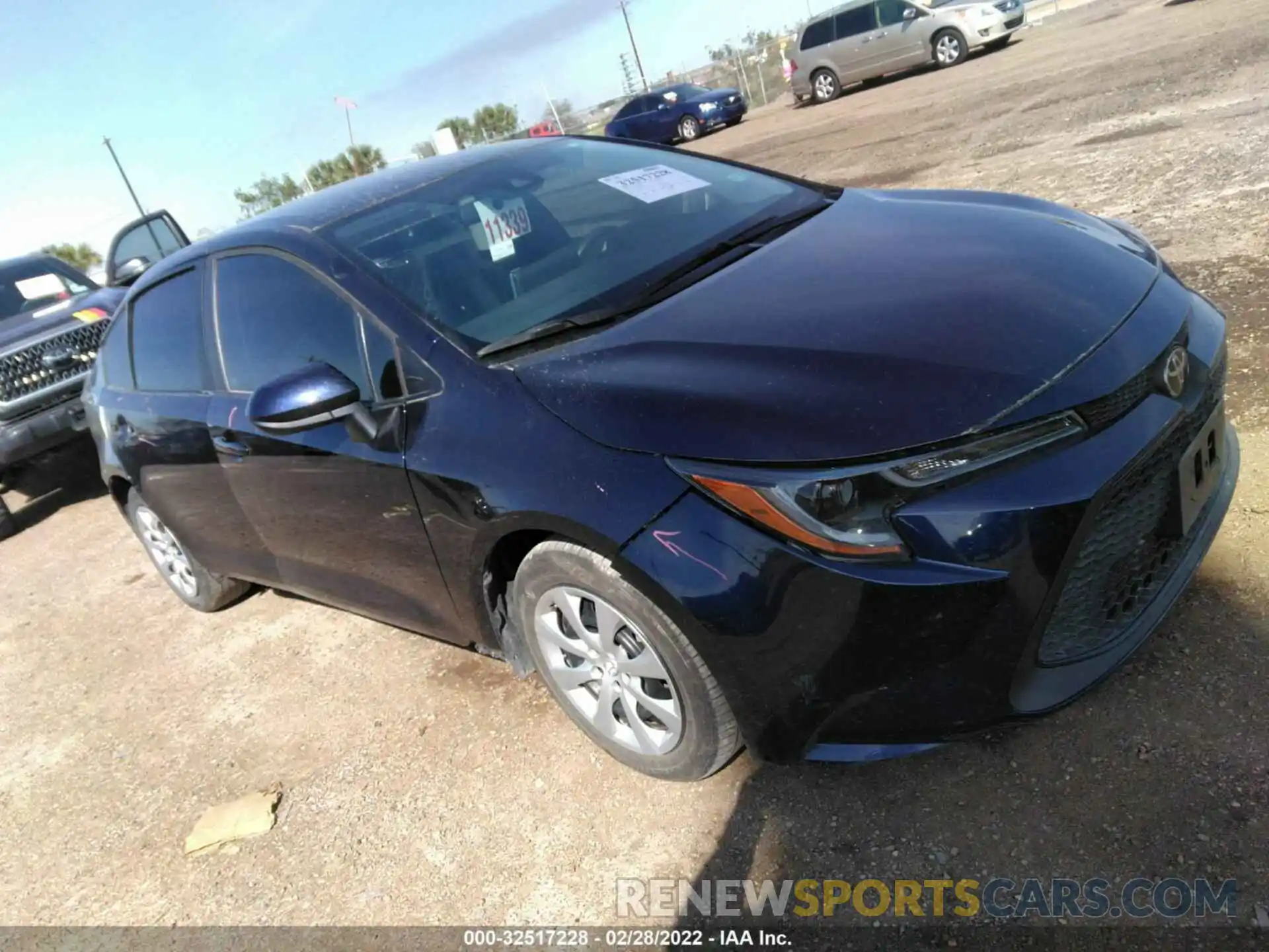 1 Photograph of a damaged car 5YFEPMAE2MP230038 TOYOTA COROLLA 2021