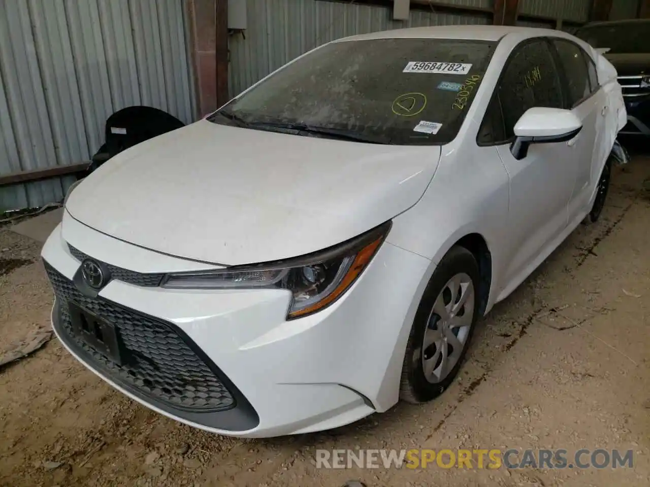 2 Photograph of a damaged car 5YFEPMAE2MP230346 TOYOTA COROLLA 2021