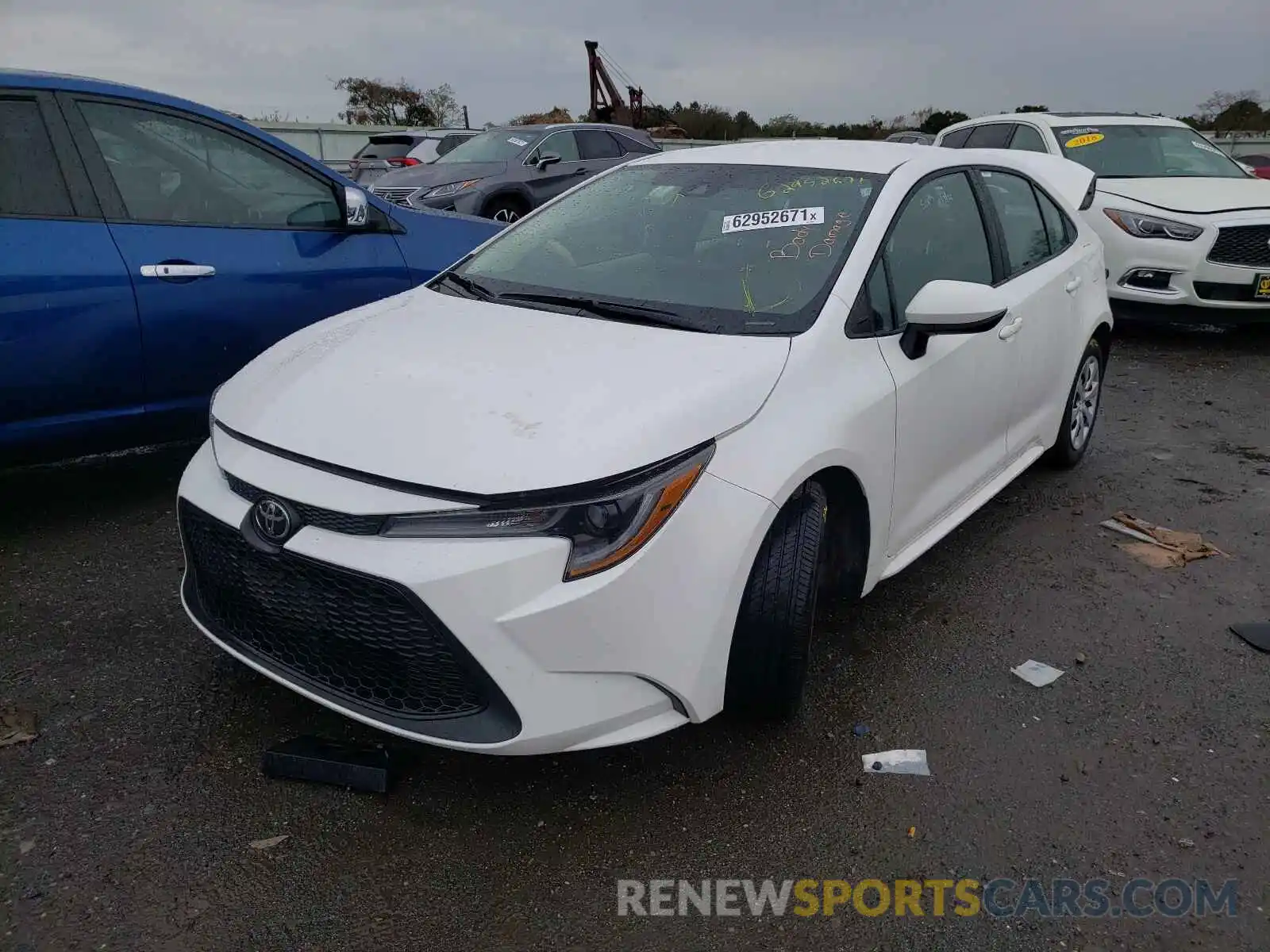 2 Photograph of a damaged car 5YFEPMAE2MP233134 TOYOTA COROLLA 2021