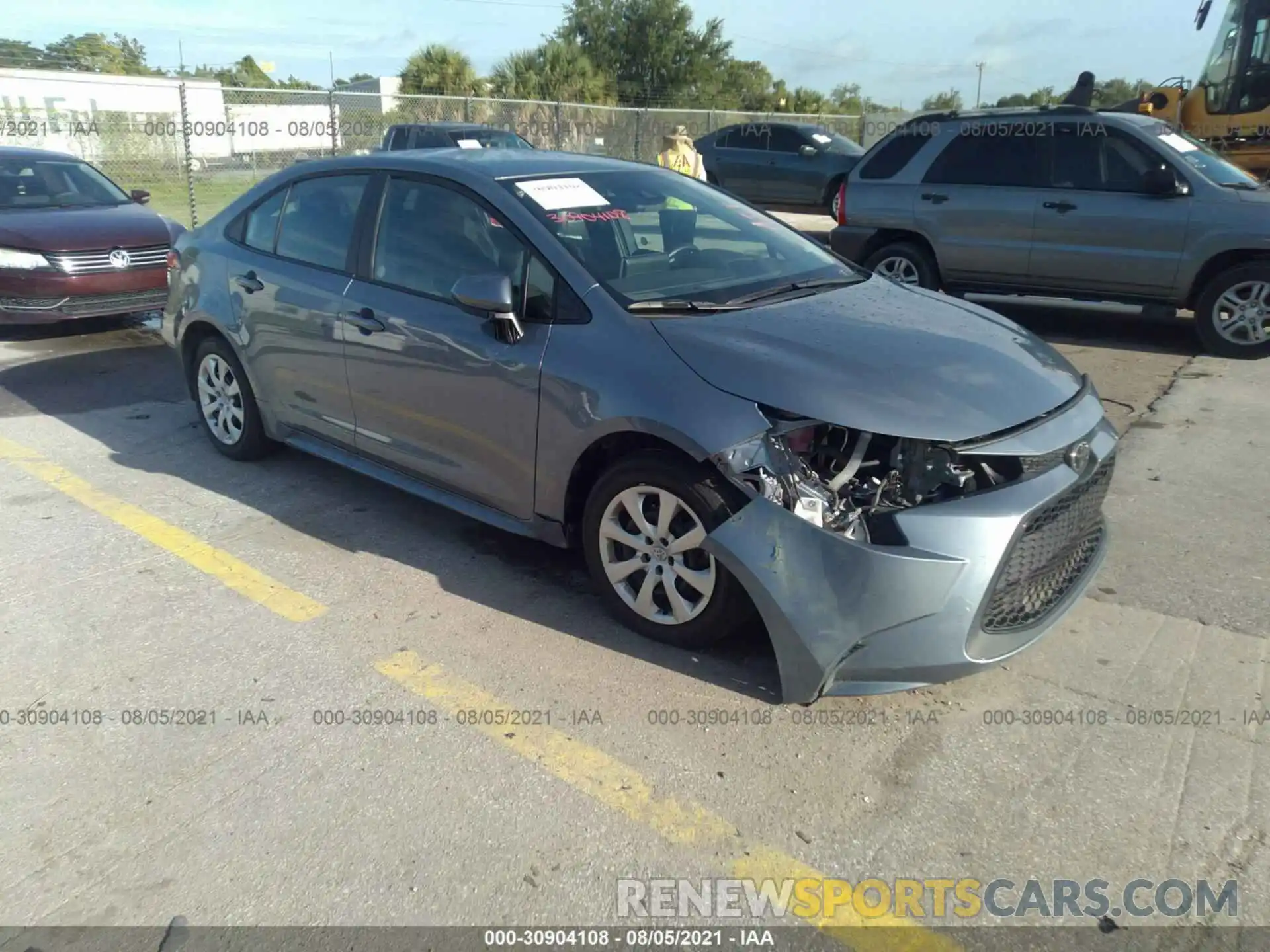 1 Photograph of a damaged car 5YFEPMAE2MP233148 TOYOTA COROLLA 2021