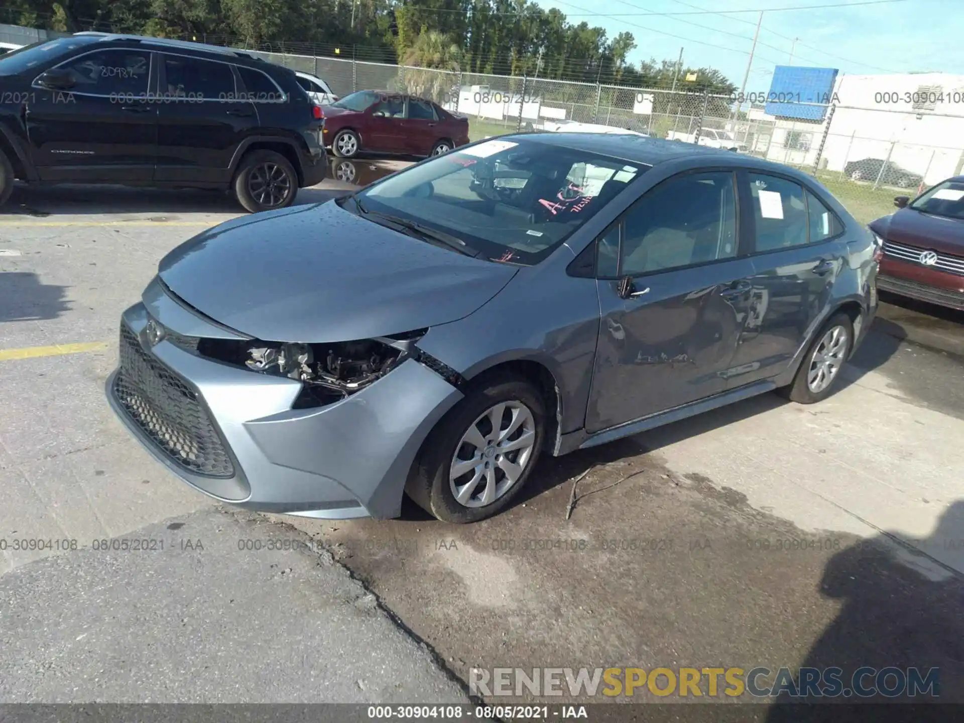 2 Photograph of a damaged car 5YFEPMAE2MP233148 TOYOTA COROLLA 2021