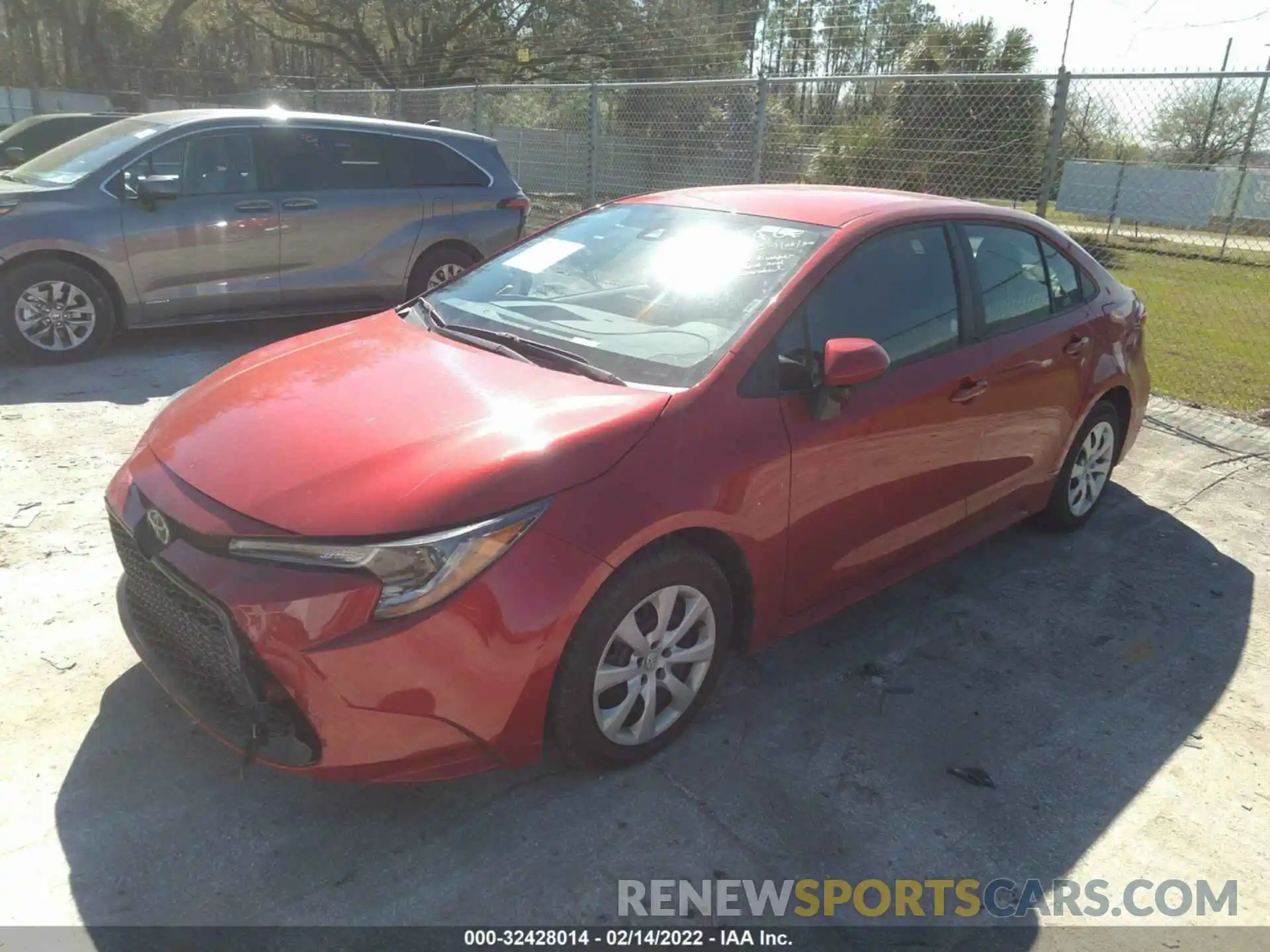 2 Photograph of a damaged car 5YFEPMAE2MP234316 TOYOTA COROLLA 2021