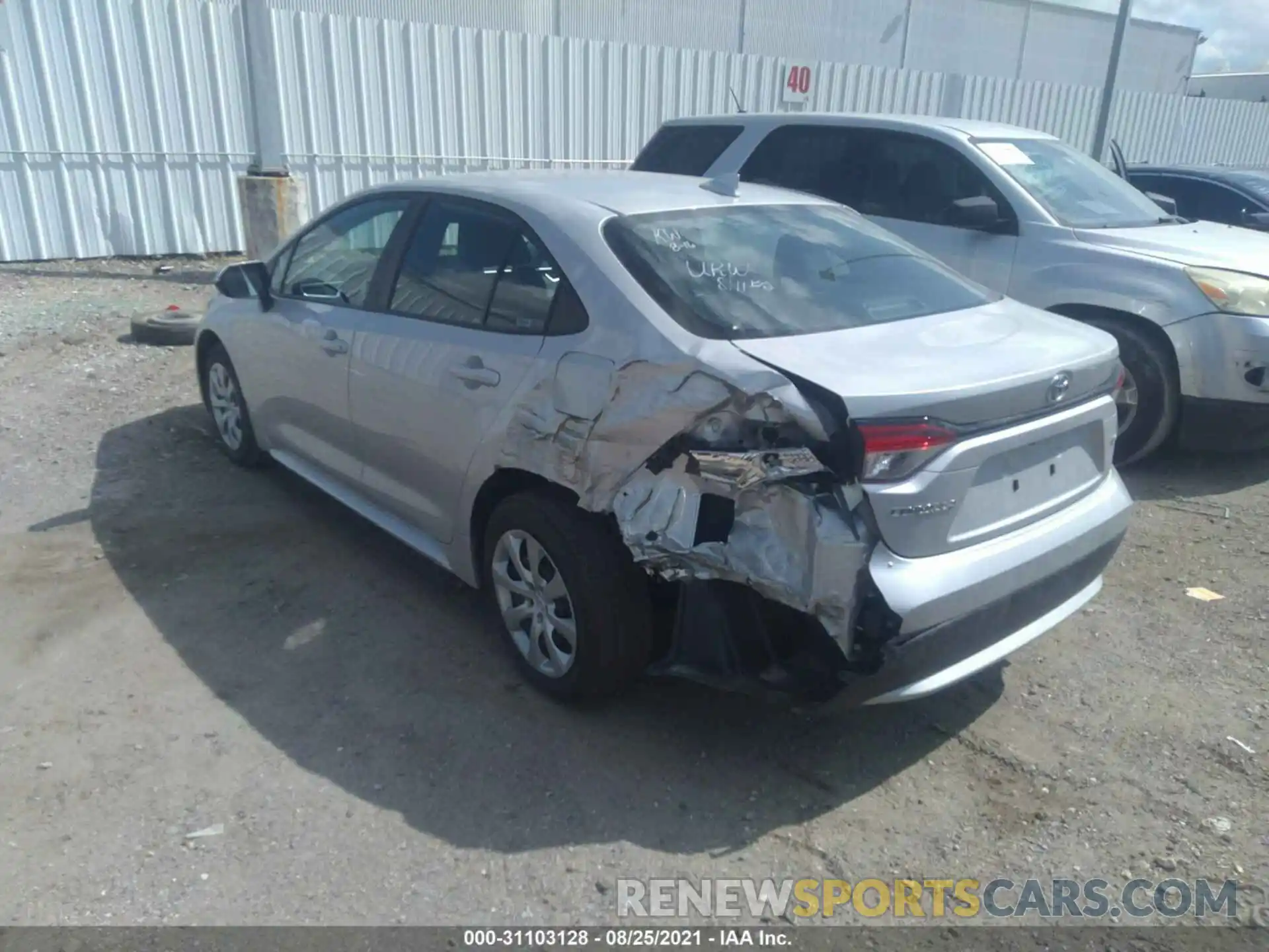 3 Photograph of a damaged car 5YFEPMAE2MP234946 TOYOTA COROLLA 2021