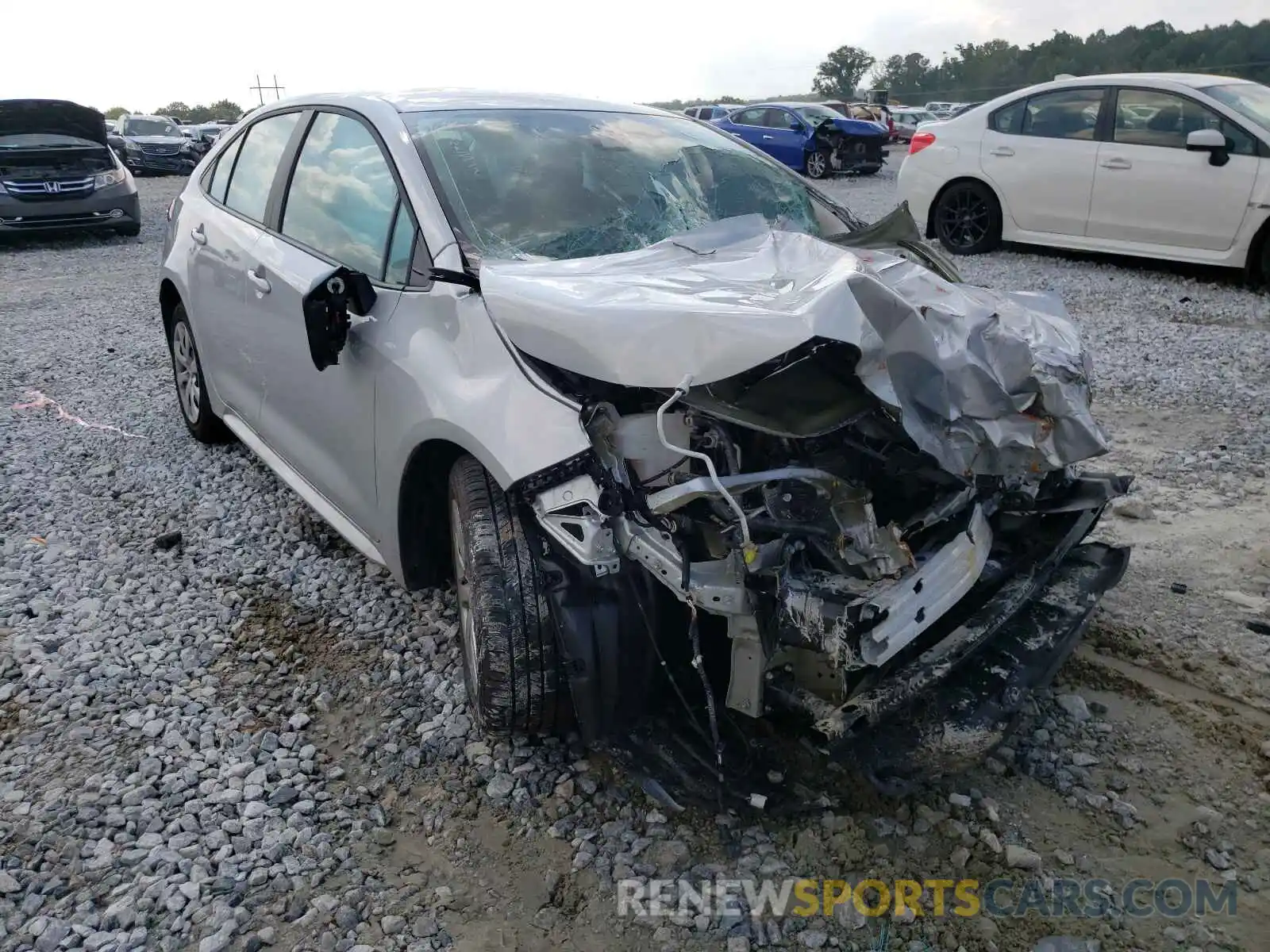 1 Photograph of a damaged car 5YFEPMAE2MP236826 TOYOTA COROLLA 2021