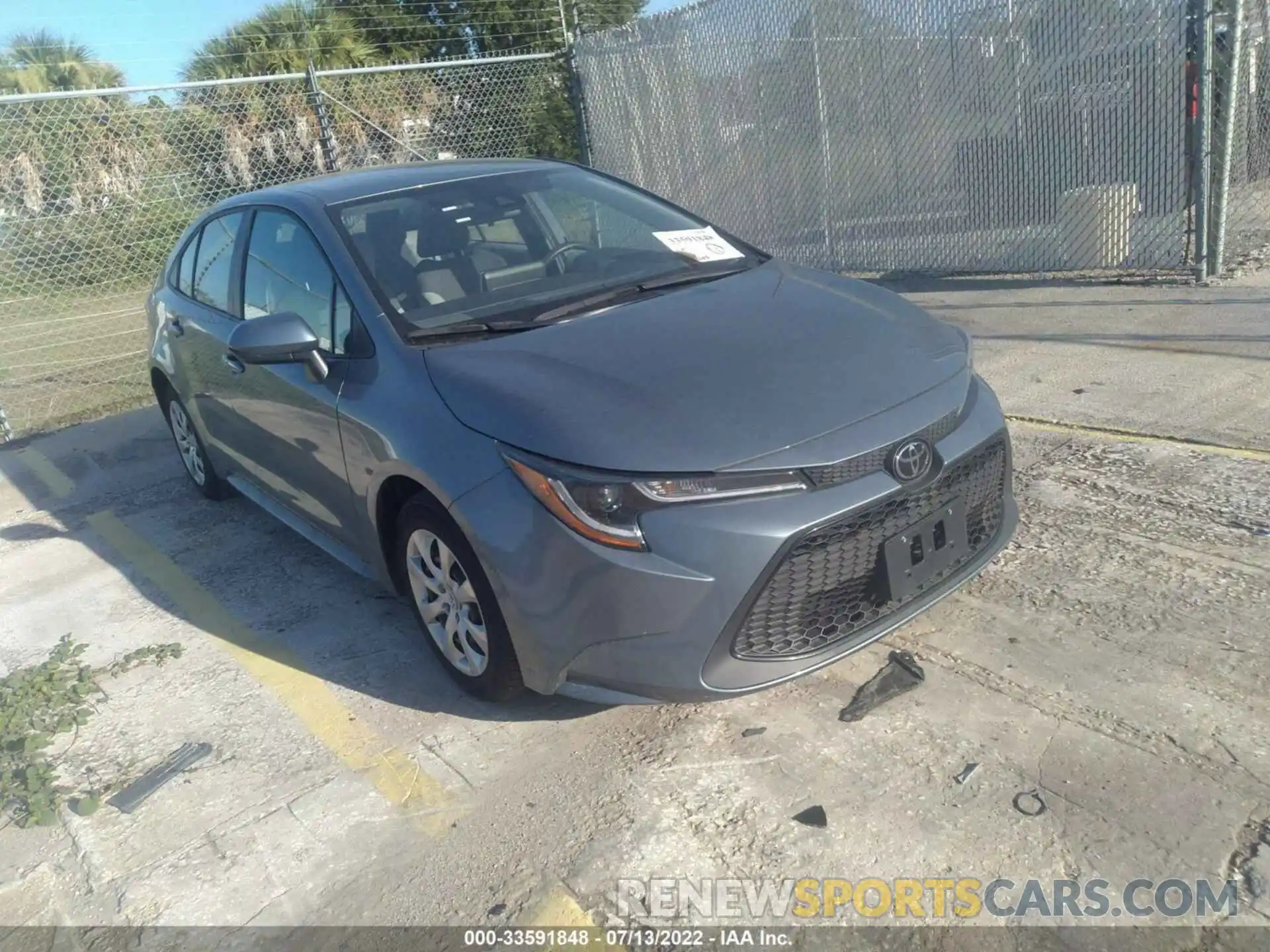 1 Photograph of a damaged car 5YFEPMAE2MP240777 TOYOTA COROLLA 2021