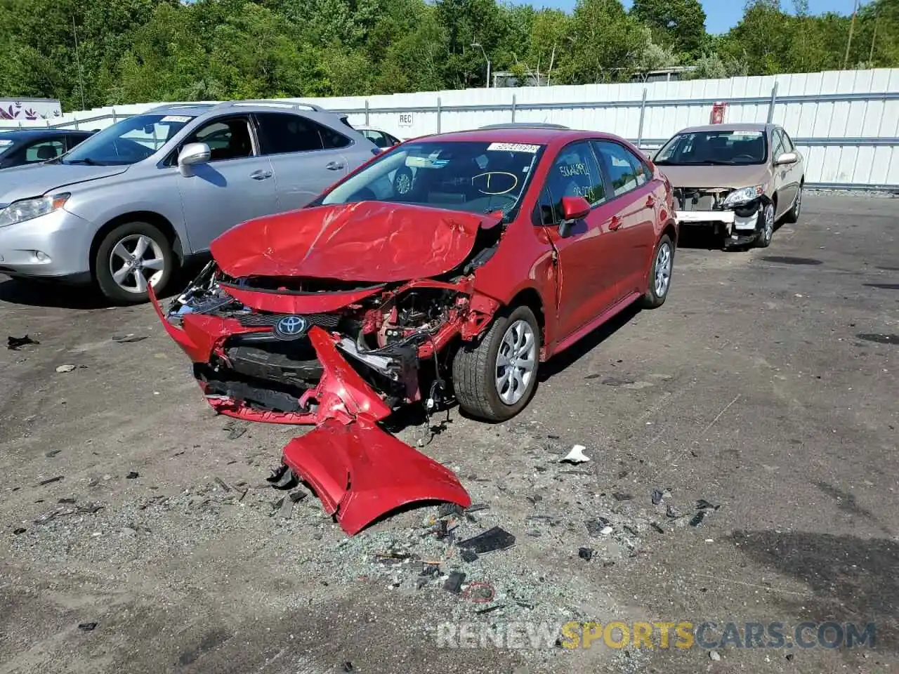 2 Photograph of a damaged car 5YFEPMAE2MP241220 TOYOTA COROLLA 2021