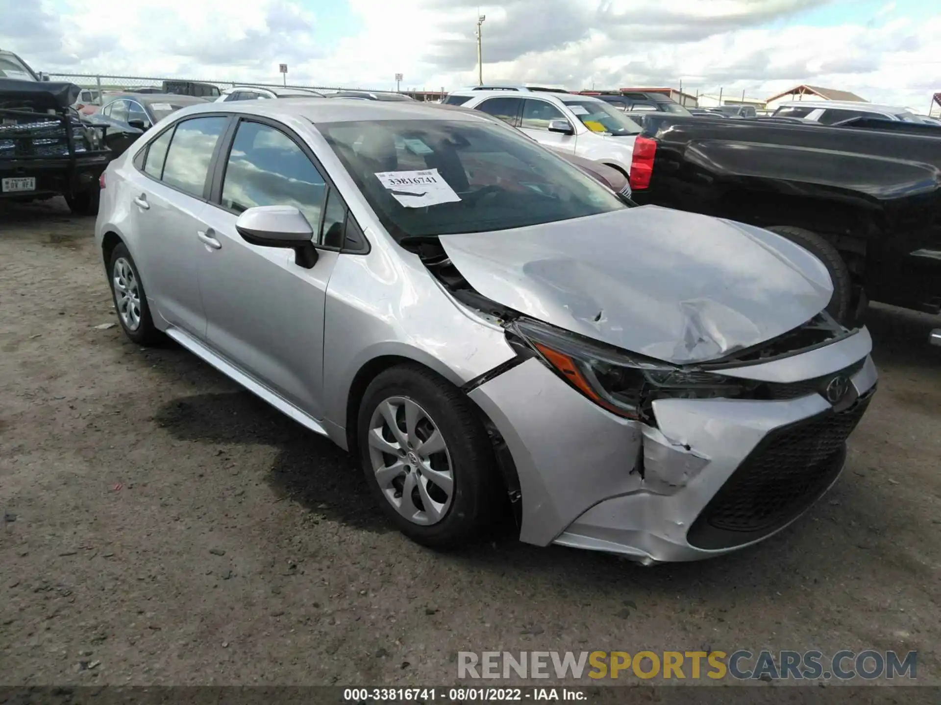 1 Photograph of a damaged car 5YFEPMAE2MP242609 TOYOTA COROLLA 2021