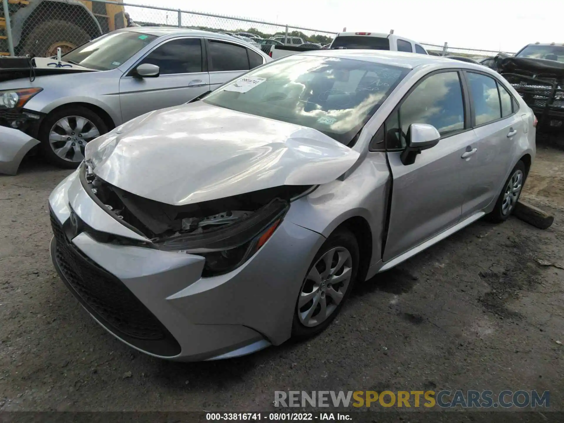 2 Photograph of a damaged car 5YFEPMAE2MP242609 TOYOTA COROLLA 2021