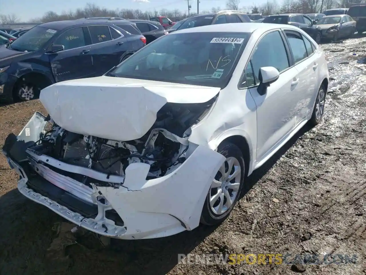 2 Photograph of a damaged car 5YFEPMAE2MP242710 TOYOTA COROLLA 2021