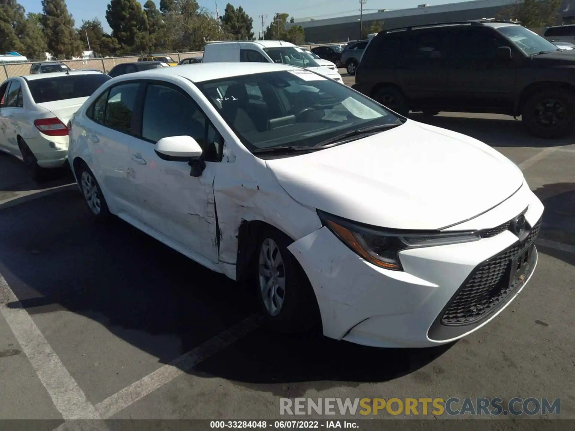 1 Photograph of a damaged car 5YFEPMAE2MP242934 TOYOTA COROLLA 2021