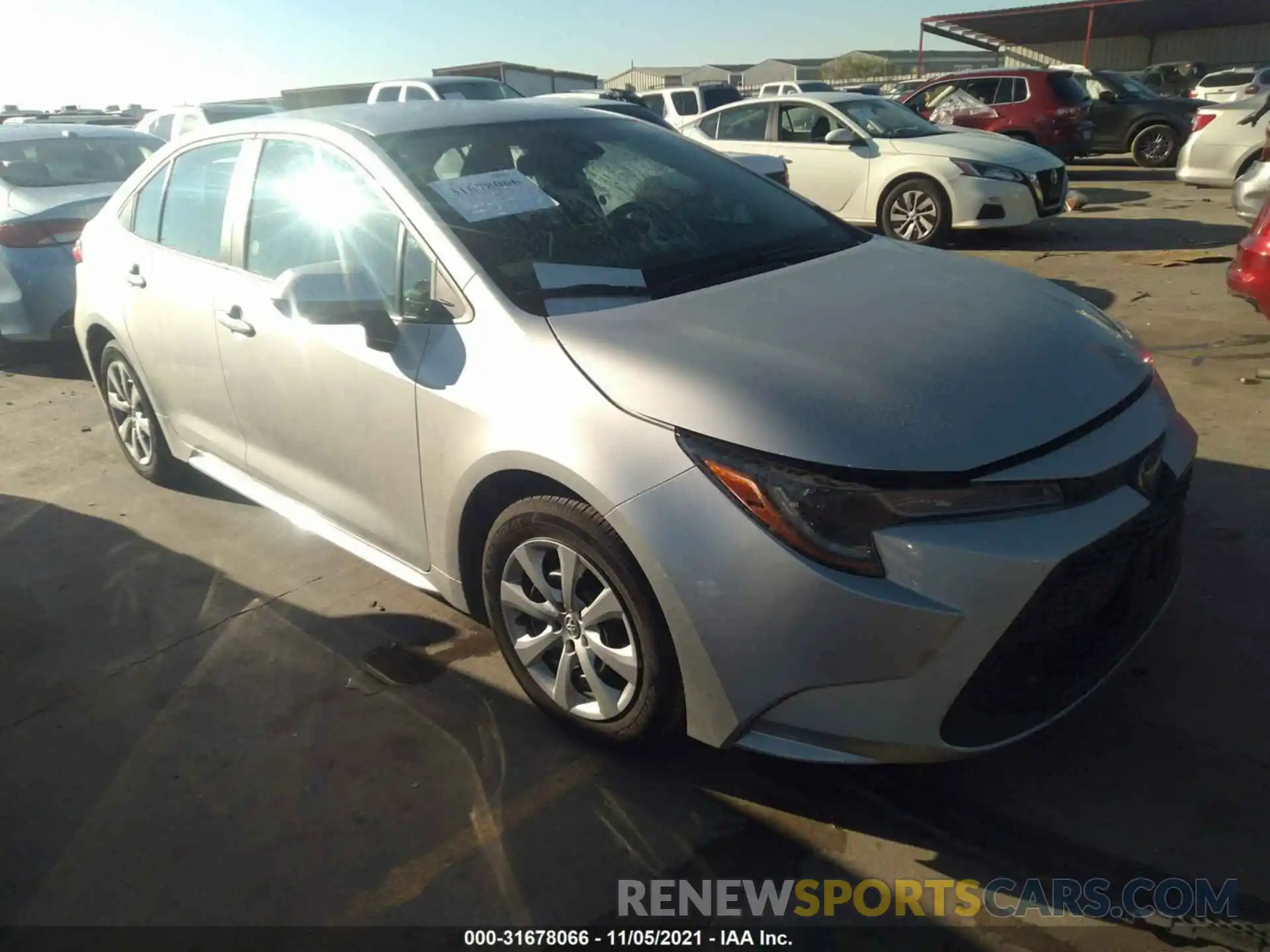 1 Photograph of a damaged car 5YFEPMAE2MP243226 TOYOTA COROLLA 2021