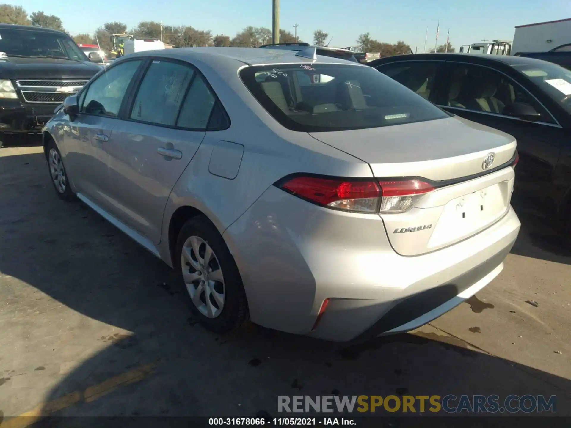 3 Photograph of a damaged car 5YFEPMAE2MP243226 TOYOTA COROLLA 2021