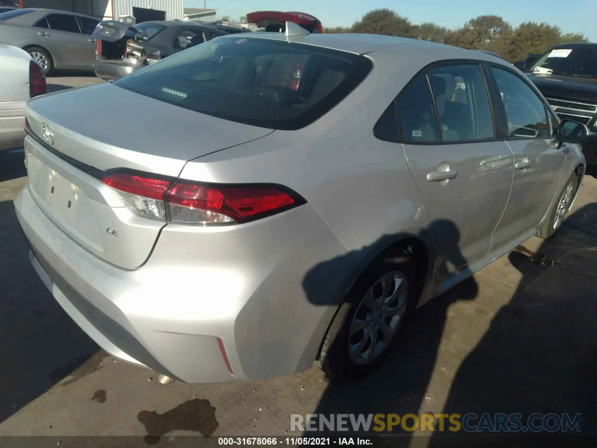 4 Photograph of a damaged car 5YFEPMAE2MP243226 TOYOTA COROLLA 2021