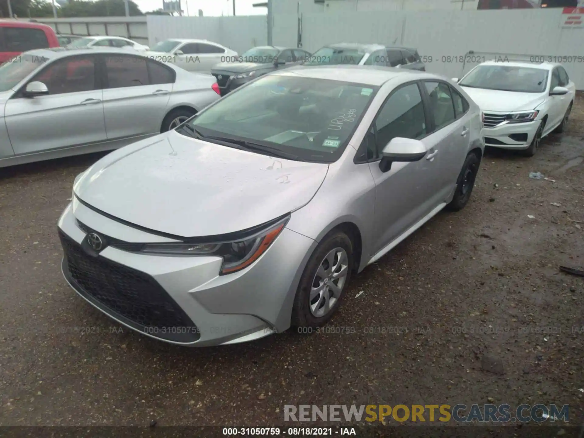 2 Photograph of a damaged car 5YFEPMAE2MP244795 TOYOTA COROLLA 2021